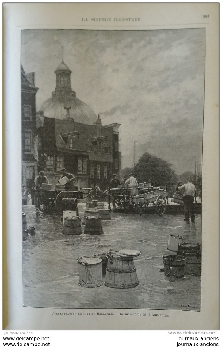 1898 LA MIRE MÉRIDIENNE DE MONTMARTRE - INDUSTRIE DU MARBRE - EXPLOITATION DU LAIT EN HOLLANDE - DISTRIBUTEUR DE TICKETS