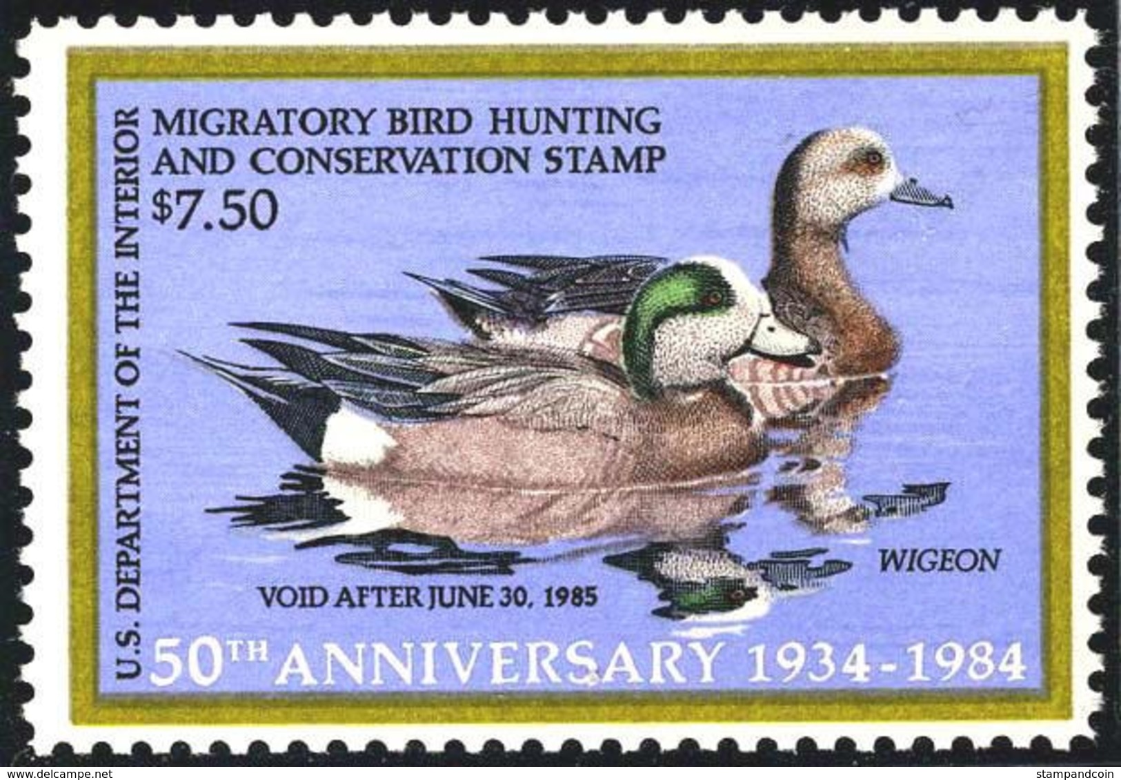 US RW51 VF  Mint NH   Stamp From 1984 - Duck Stamps