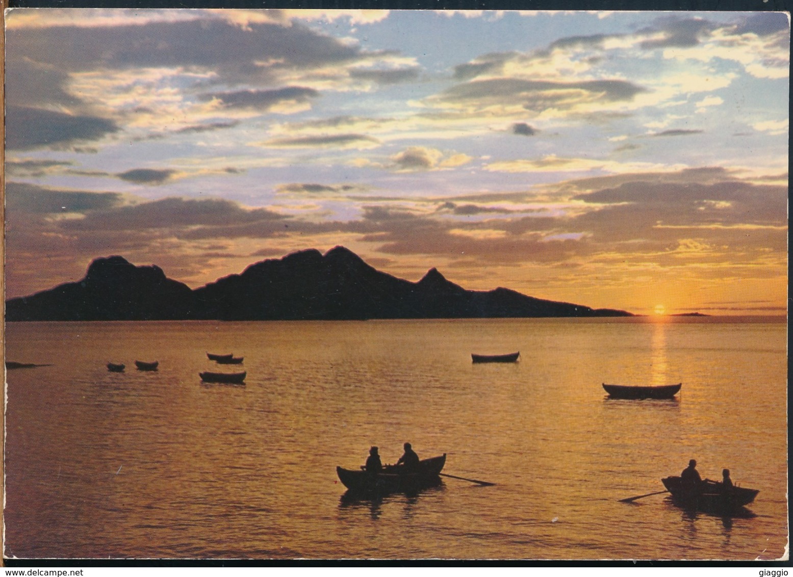 °°° 14530 - NORWAY - MINIGHT SUN AT LANDEGO - 1976 With Stamps °°° - Norwegen