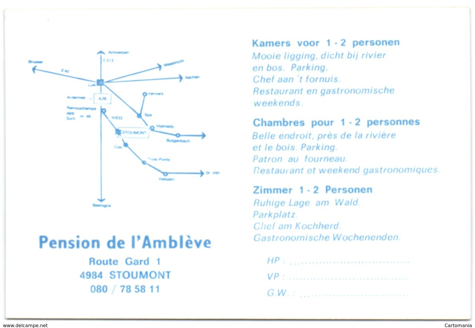 Stoumont - Pension De L'Amblève - Stoumont