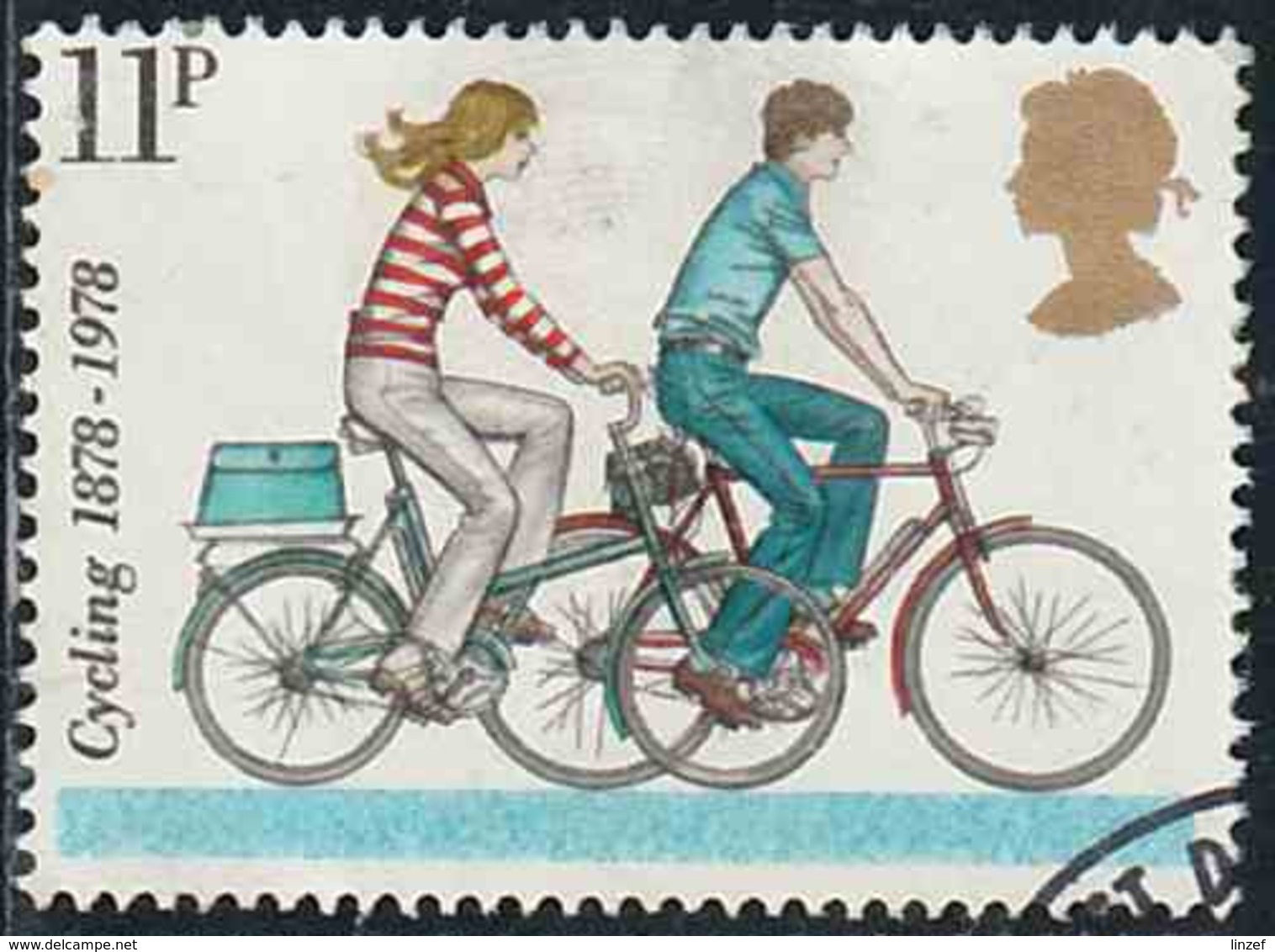 GB 1978 Yv. N°874 - Touring-Club Cycliste - 11p Bicyclettes Modernes - Oblitéré - Oblitérés