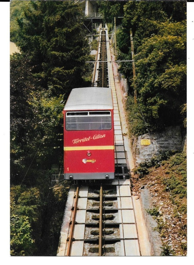 Cpsm Montreux Territet / Le Nouveau Funiculaire Territet- Glion . - Montreux