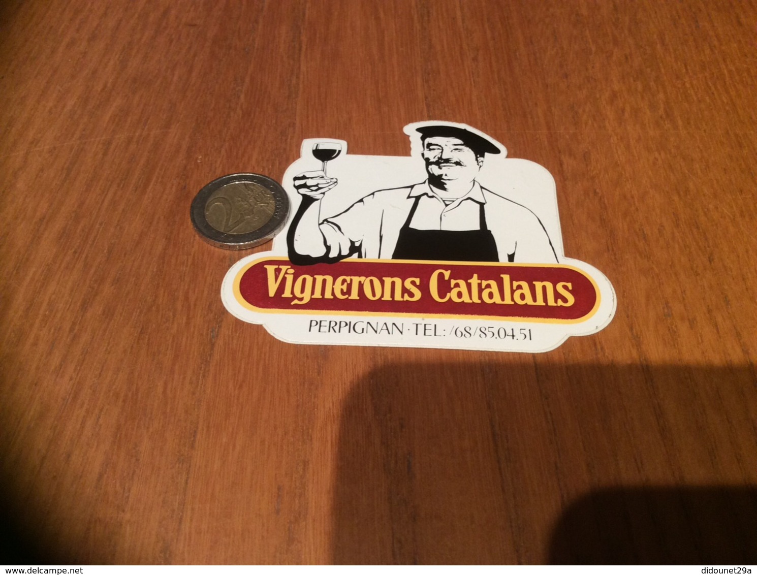 AUTOCOLLANT, Sticker «Vignerons Catalans - PERPIGNAN (66) » (vin) - Autocollants