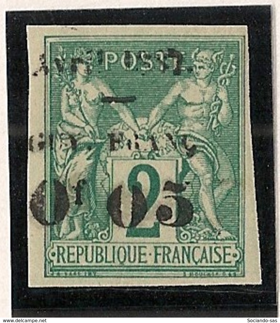 Guyane - 1887 - N°Yv. 3 - 0,05 Sur 2c Vert - Signé Brun - Neuf * / MH VF - Neufs