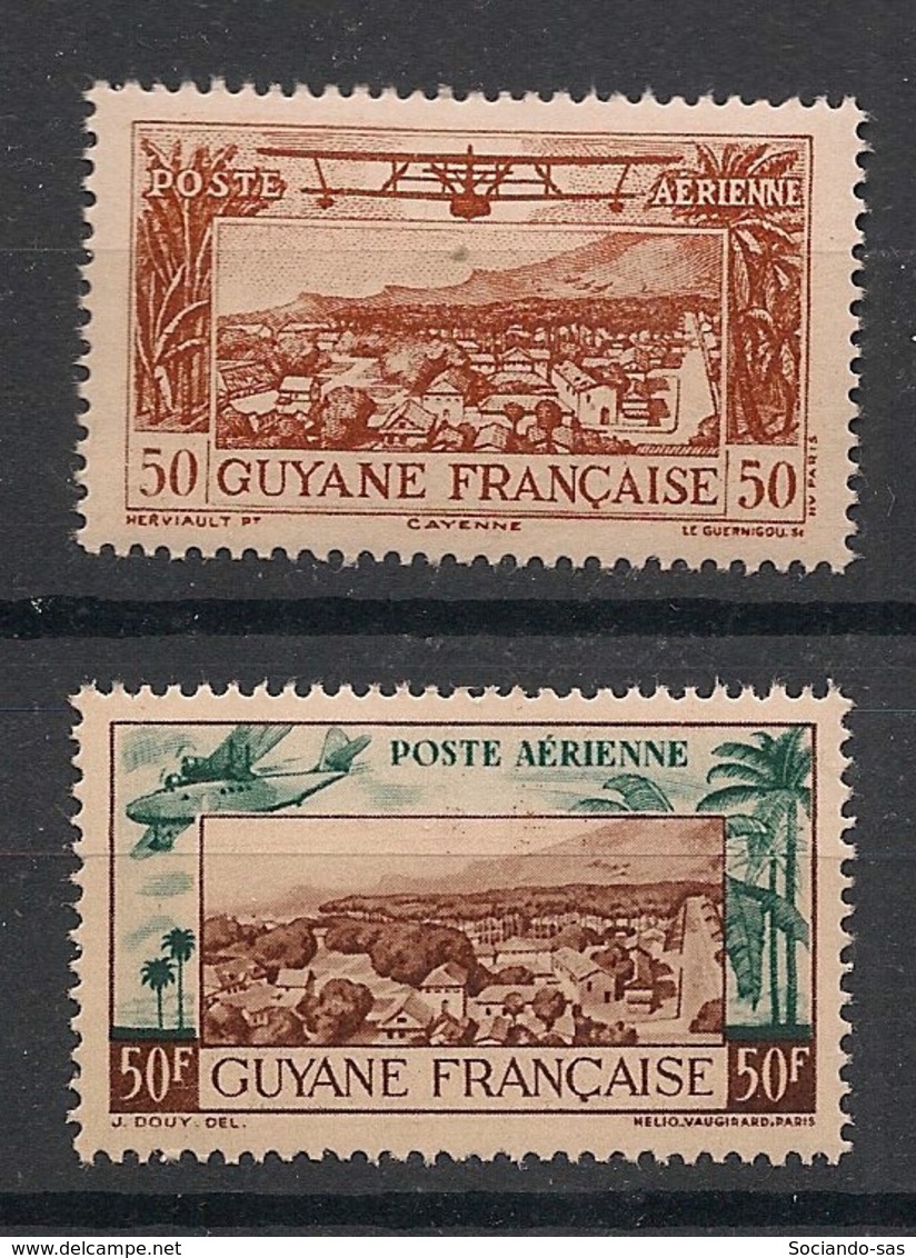 Guyane - 1942 - Poste Aérienne PA N°Yv. 20 Et 21 - Série Complète - Neuf Luxe ** / MNH / Postfrisch - Neufs