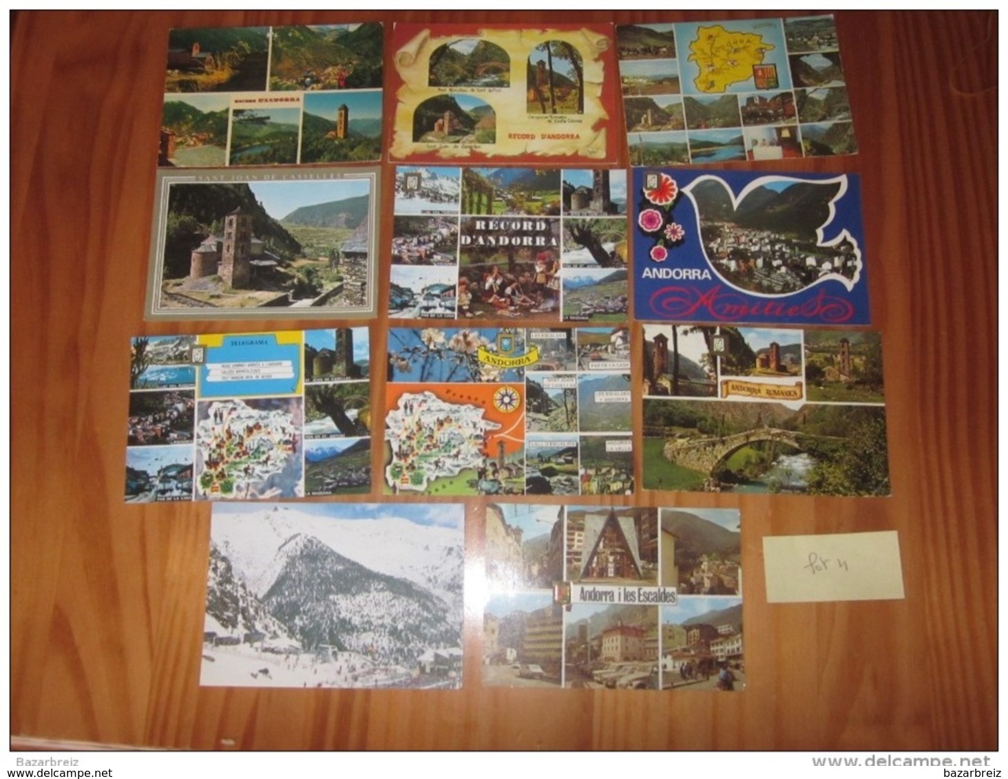 --- Ensemble De 11 Cartes Postales Andorre Andorra Lot 4  (   Mot Clés Multivues   Montagne Maison Riviére  Rue - Andorre