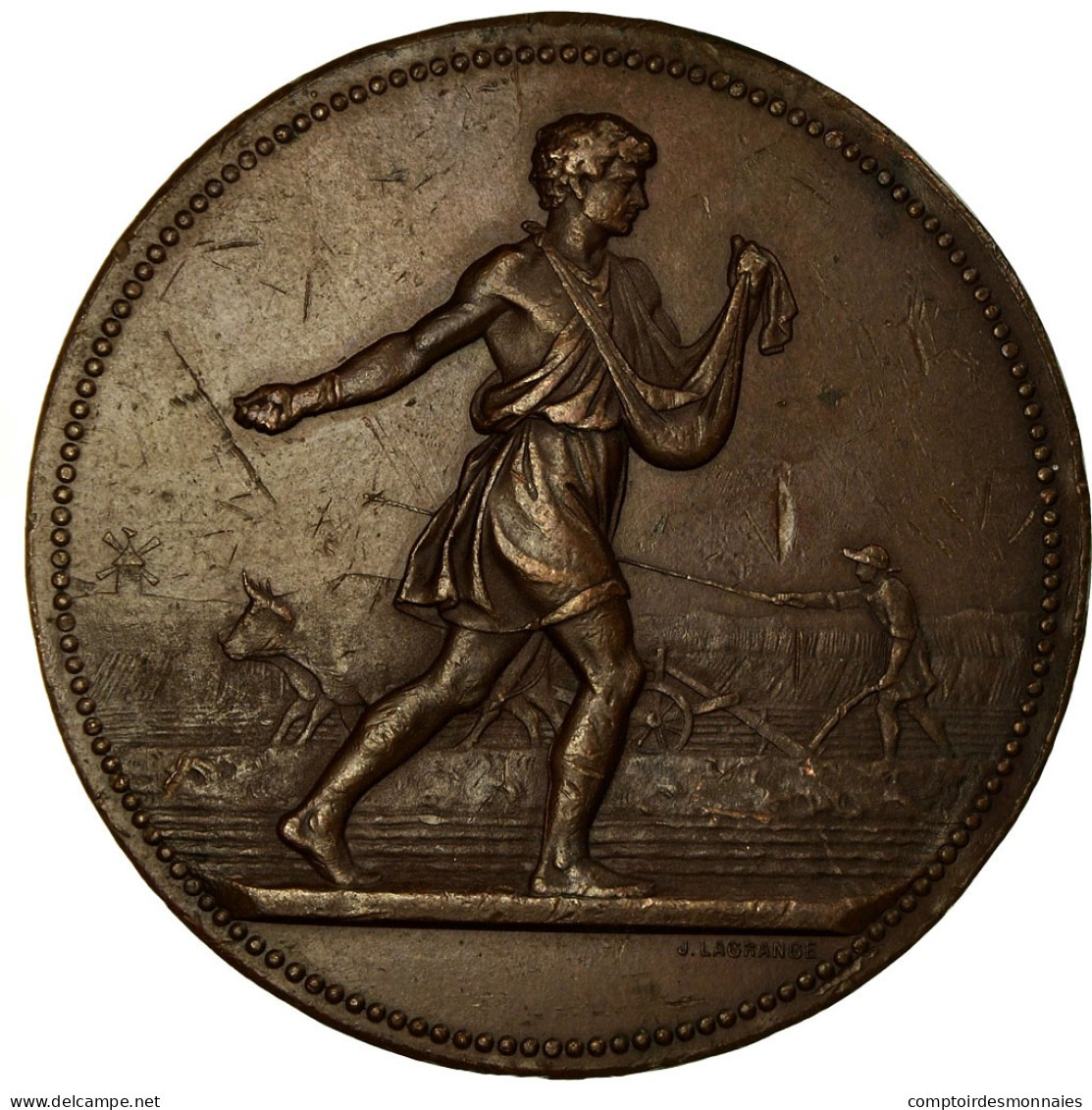 Algeria, Médaille, Concours Général Agricole De Constantine, 1874, Lagrange - Autres & Non Classés