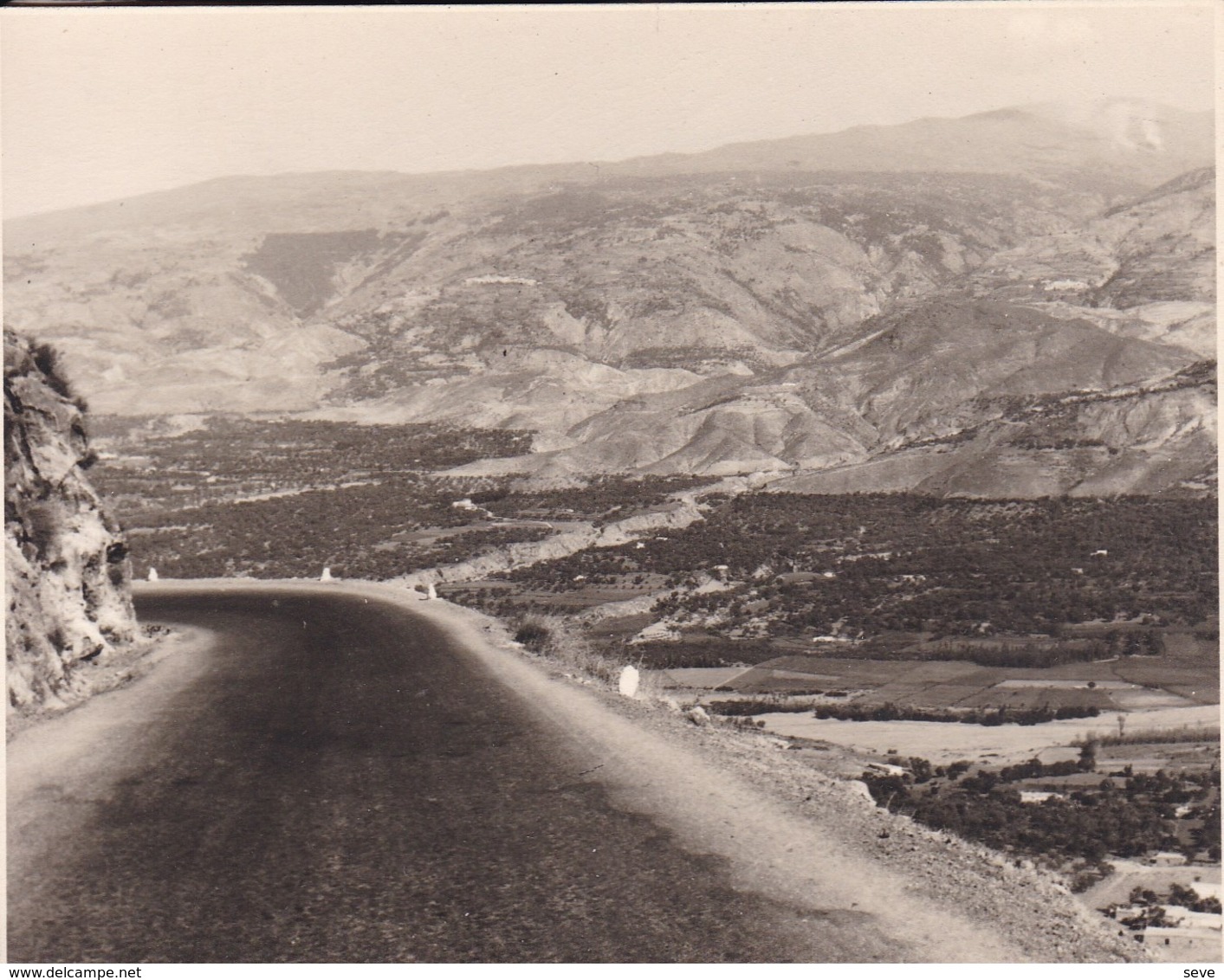 Route D'OGIVA à CADIAR 1954 Photo Amateur Format Environ 7,5 Cm X 5,5 Cm - Lugares