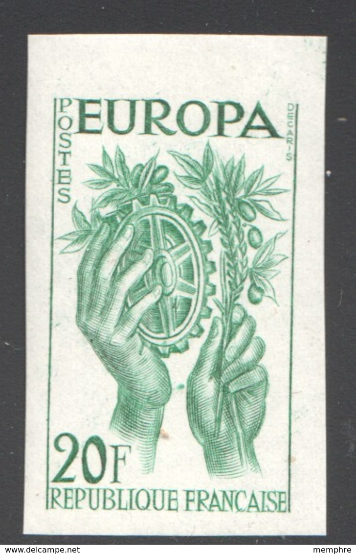 Europa 1957  Yv 1122  Essai De Couleur Vert Pâle  ** - Sonstige & Ohne Zuordnung