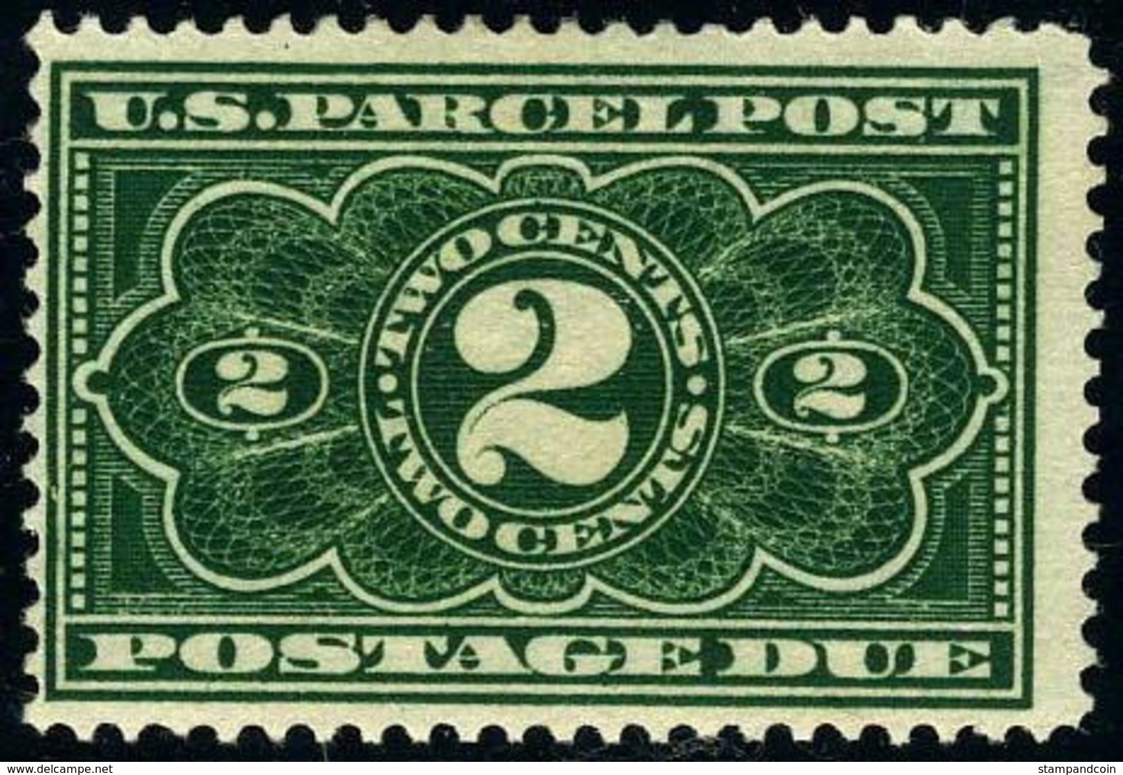 US JQ2   Mint O.g. Hinged Parcel Post Postage Due From 1913 - Paketmarken