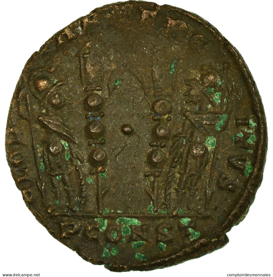 Monnaie, Constantin II, Follis, Arles, TB+, Bronze, RIC:365 - L'Empire Chrétien (307 à 363)