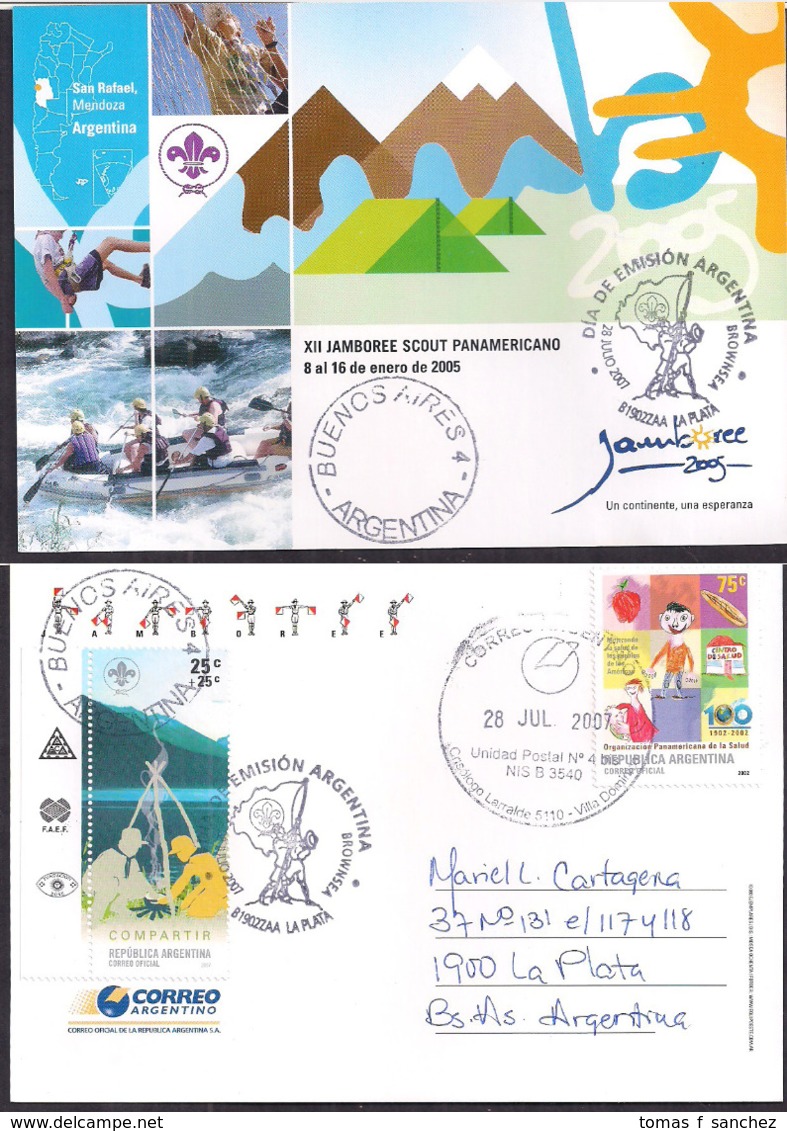 Argentina - 2005 - Entier Postal - Lettre - XIIème Jamboree Scout Panaméricain Du 8 Au 16 Janvier 2005 - Lettres & Documents