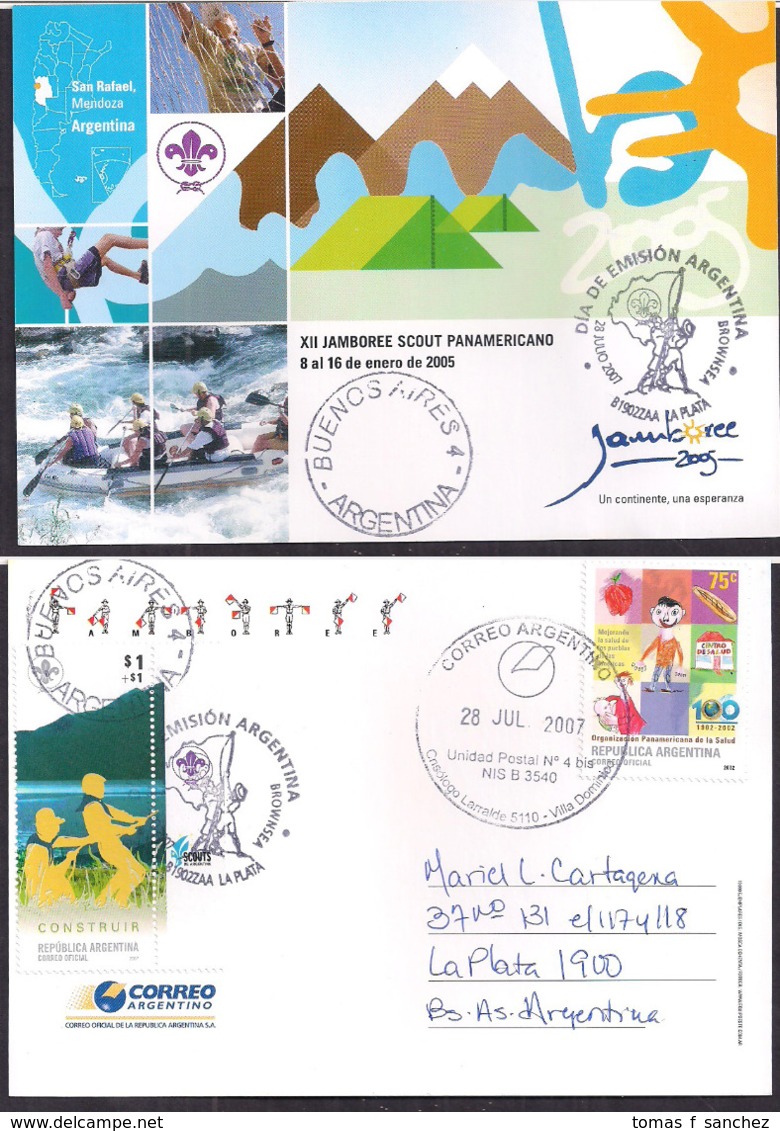 Argentina - 2005 - Entier Postal - Lettre - XIIème Jamboree Scout Panaméricain Du 8 Au 16 Janvier 2005 - Briefe U. Dokumente