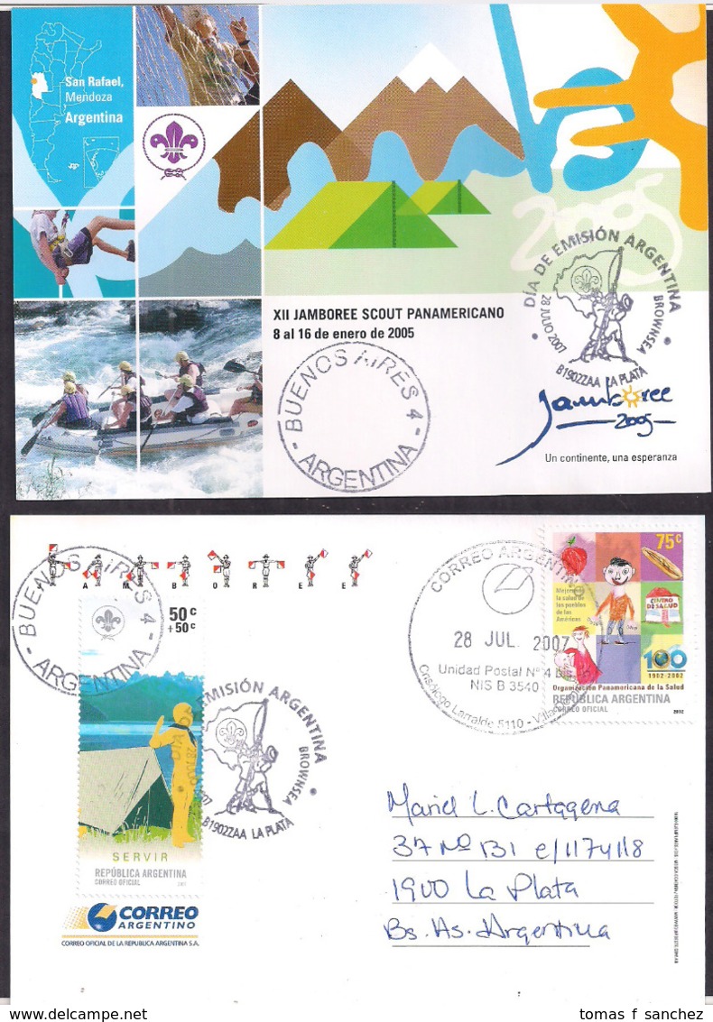 Argentina - 2005 - Entier Postal - Lettre - XIIème Jamboree Scout Panaméricain Du 8 Au 16 Janvier 2005 - Briefe U. Dokumente