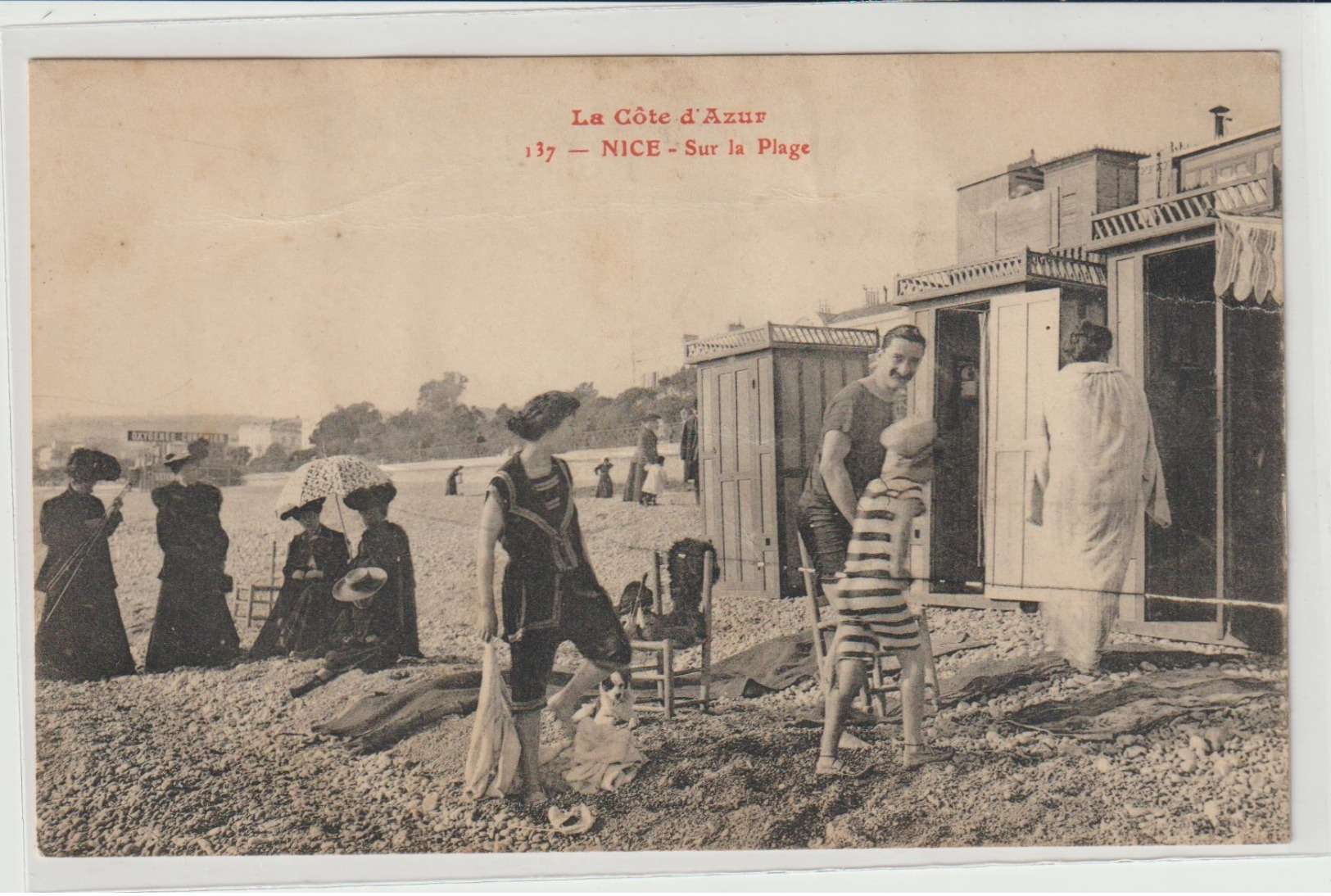 CPA  06  NICE SUR LA PLAGE - Szenen (Vieux-Nice)