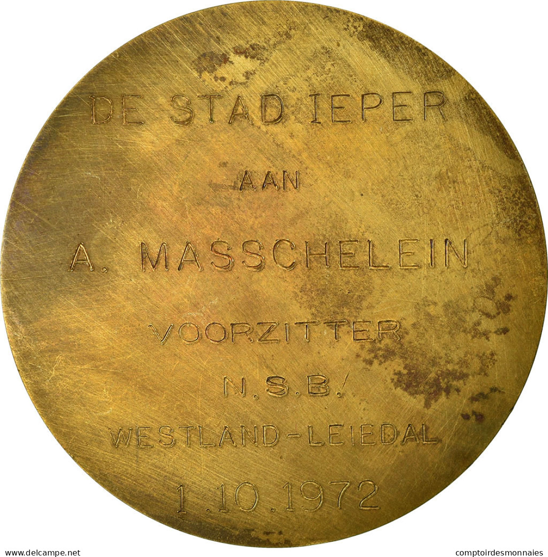 Belgique, Médaille, De Lakenhalle, Yper, 1972, TTB+, Bronze - Autres & Non Classés