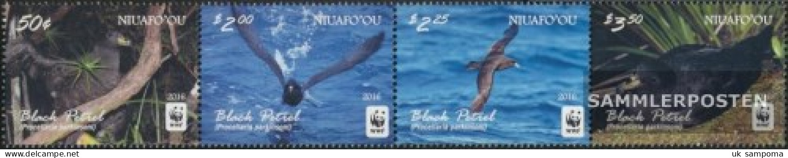 Niuafo Ou - Island 611-614 Quad Strip (complete Issue) Unmounted Mint / Never Hinged 2016 Schwarzsturmvogel - Niue