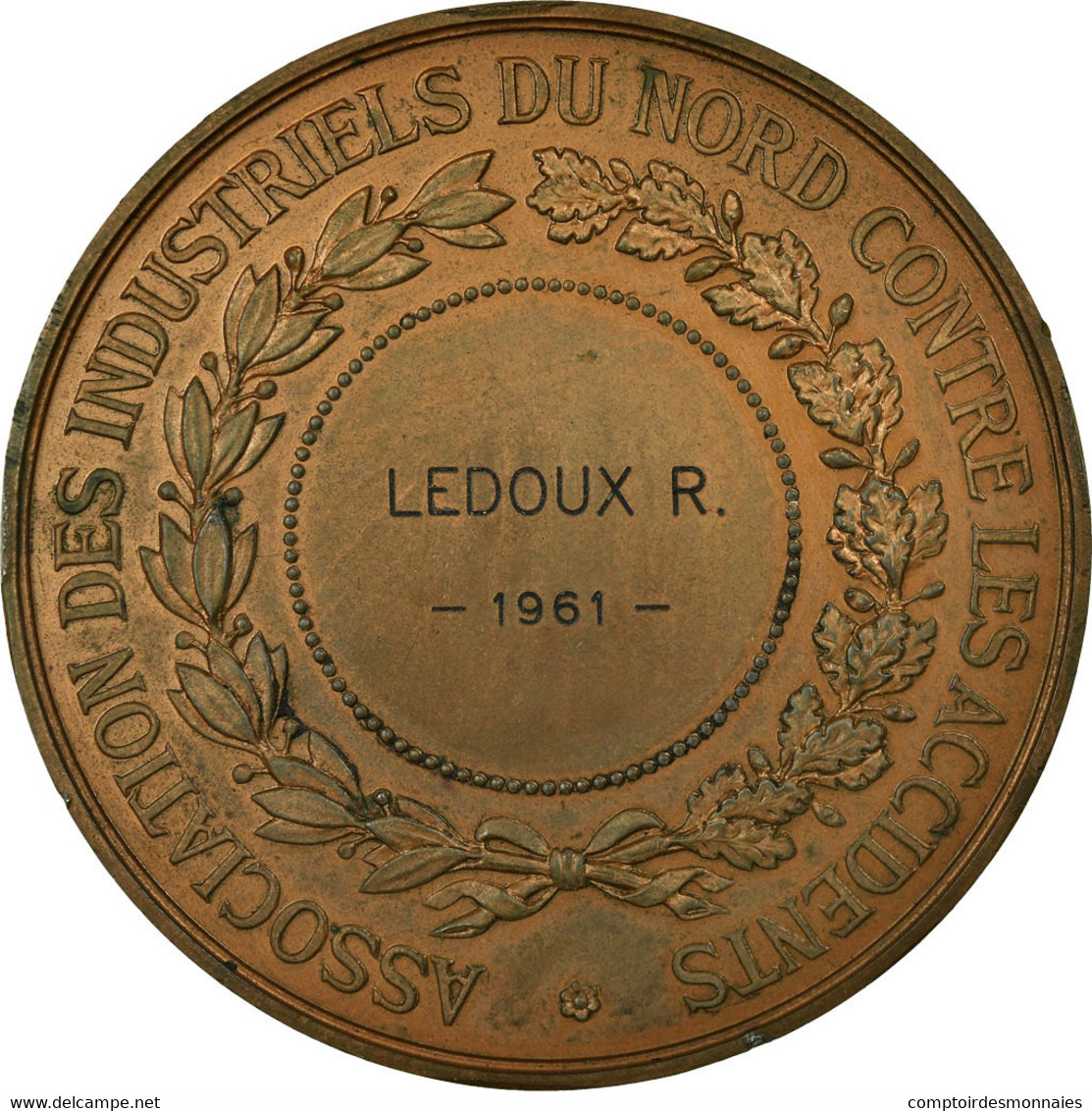 France, Médaille, Association Des Industriels Du Nord Contre Les Accidents - Autres & Non Classés