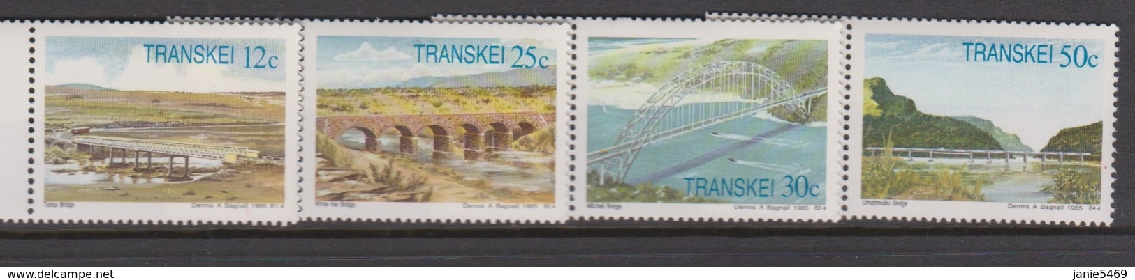 South Africa-Transkei SG 168-171 1985 Bridges,Mint Never Hinged - Transkei