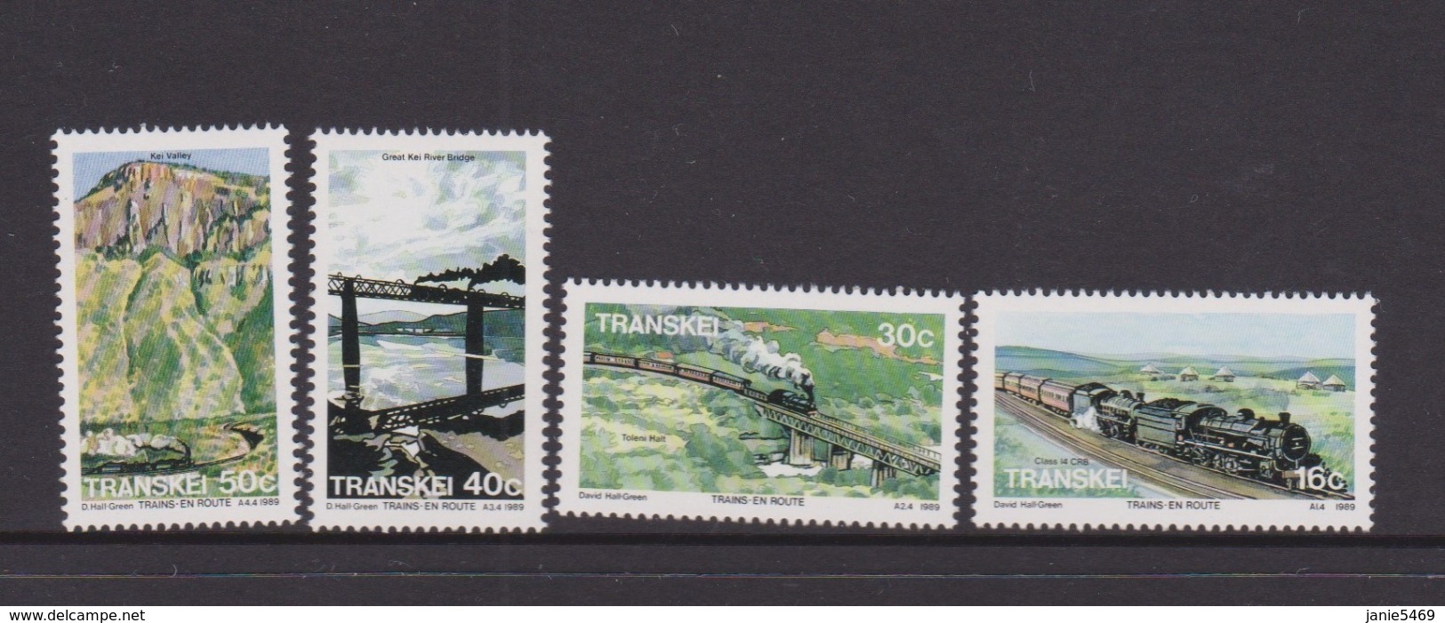 South Africa-Transkei SG 229-232 1989 Trains,Mint Never Hinged - Transkei