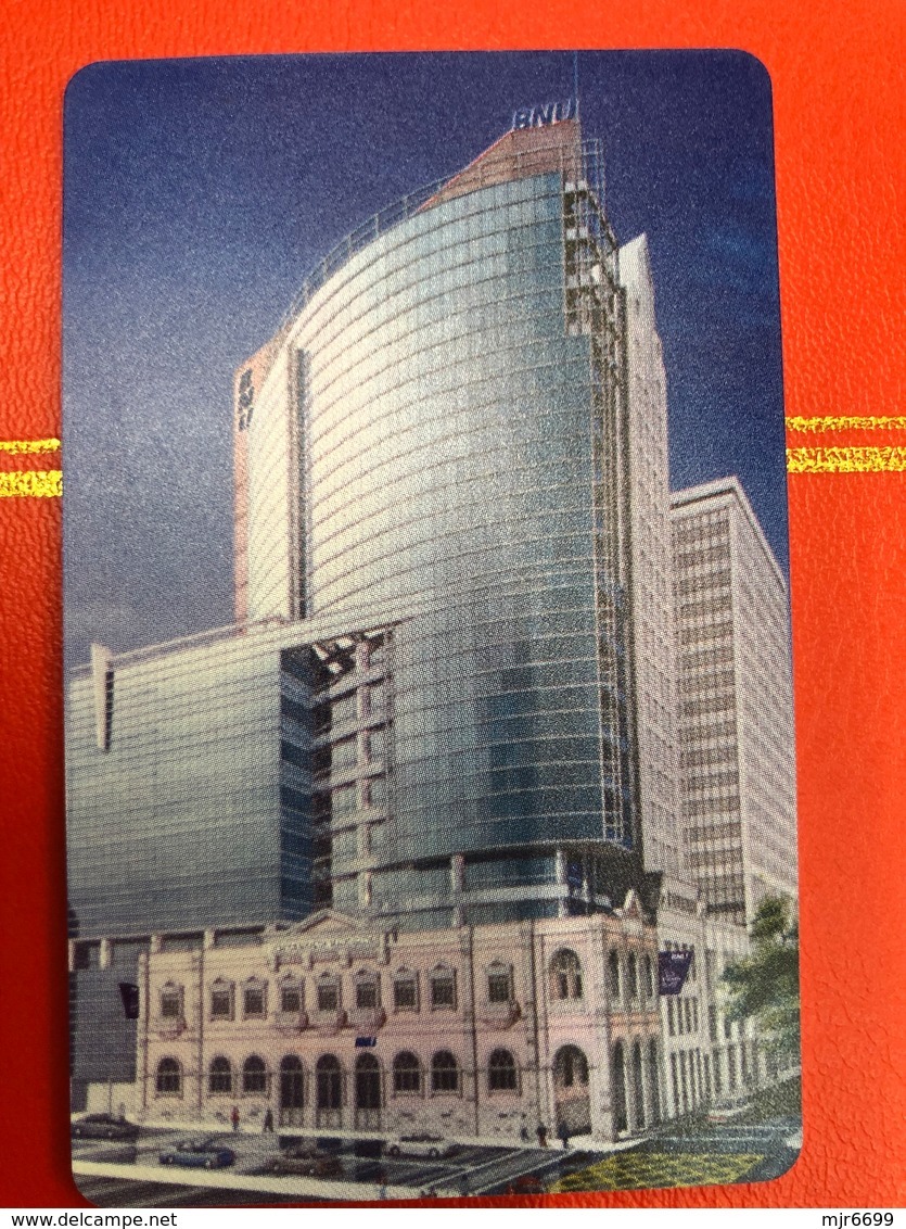 MACAU 1997 OPENING THE NEW BNU BUILDING SPECIAL PHONE CARDS ISSUED BY MACAU CTM IN A FOLDER. VERY FINE - Macao