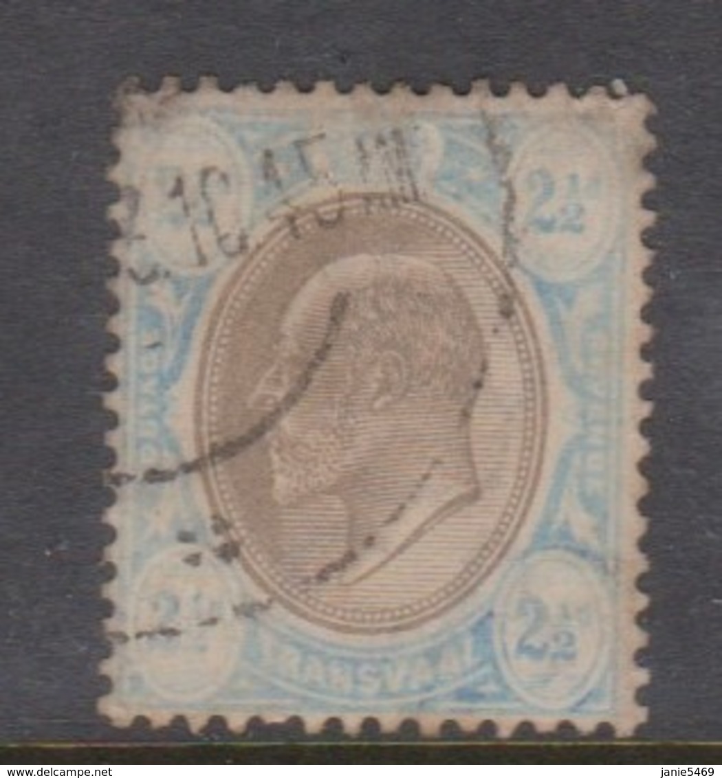 South Africa-transvaal 1902 King Edward 2.5d Black And Blue,used - Transvaal (1870-1909)