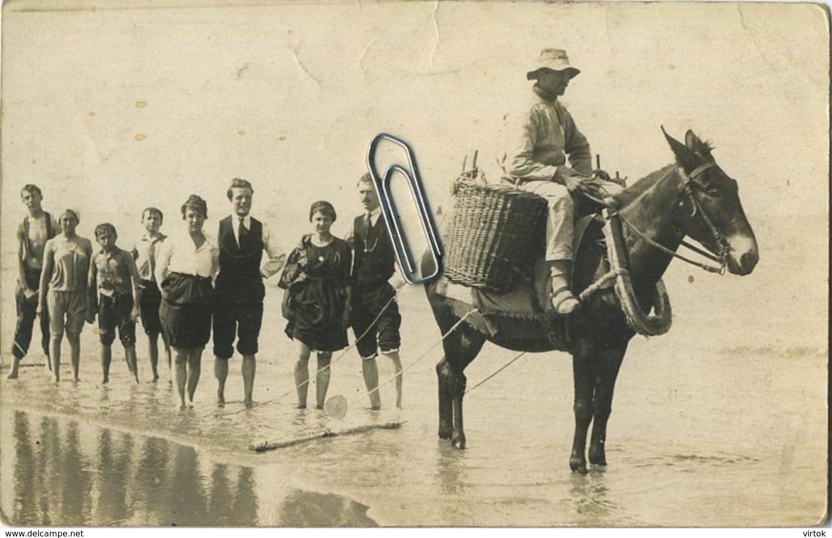 Coxyde - Koksijde Plage     (  FOTO KAART )   Garnaal Visser  - Pecheur De Crevette - Koksijde