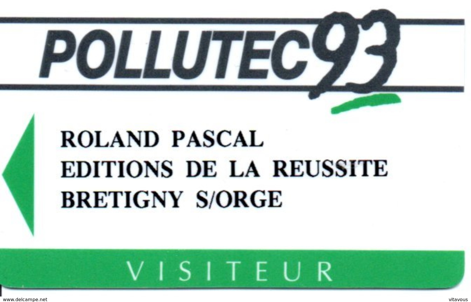 Carte Salon  Magnétique Polutec 93  Card Karte (G195) TBE - Cartes De Salon Et Démonstration