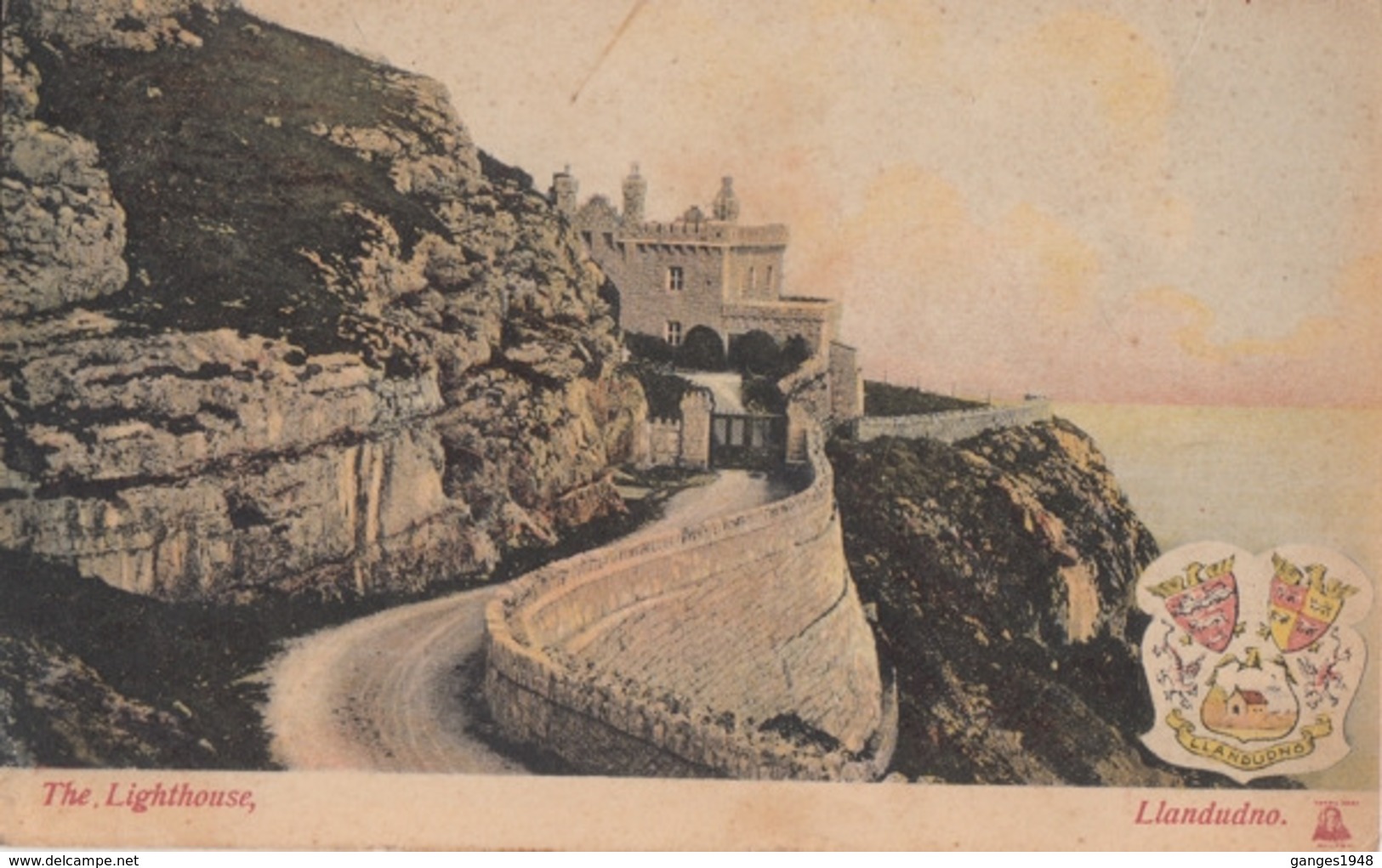 Great Britain 1909  The Lighthouse  Llandudno  Picture Postcard To London  #  09935 D - Covers & Documents