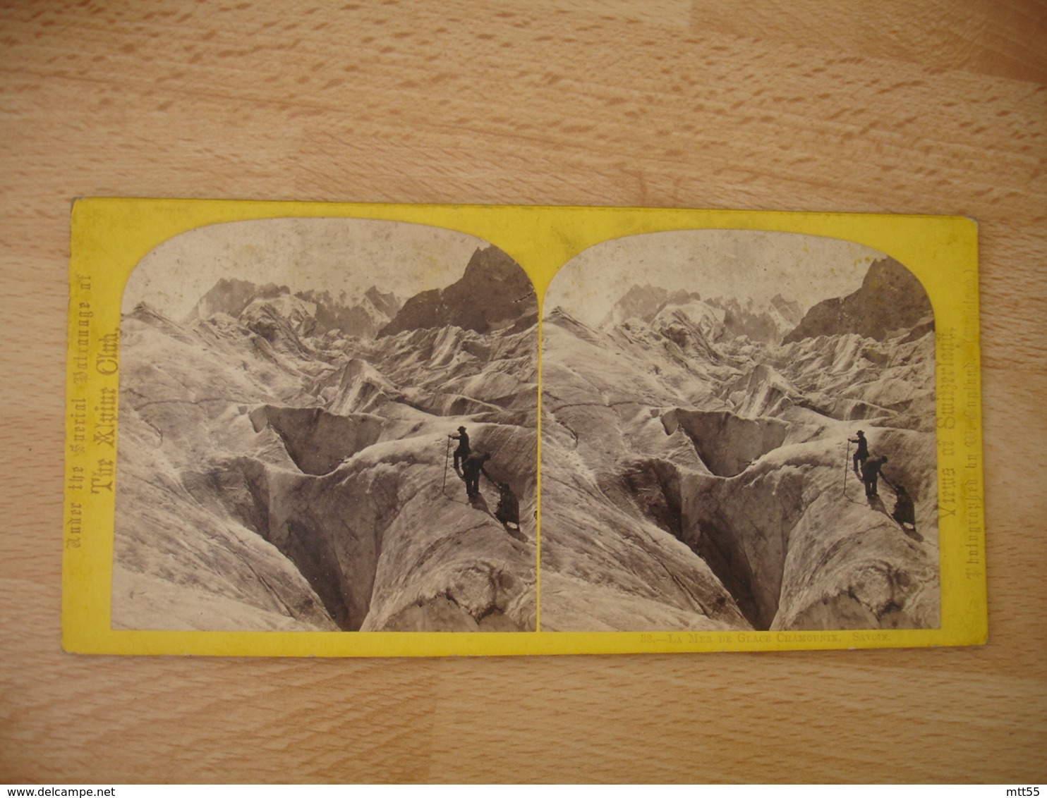 Stereo Mer De Glace Chamonix Photo Stereoscopique - Stereoscoop