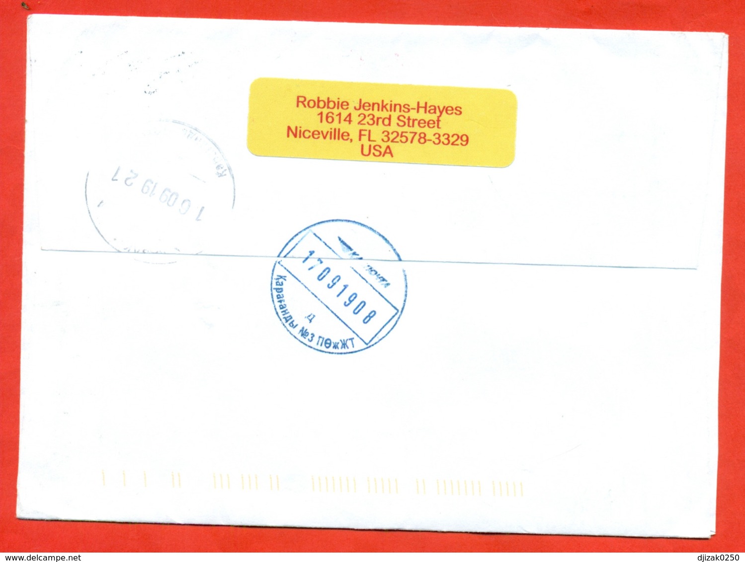 USA 2019. The Envelope Passed The Mail. Airmail. - Prehistorics