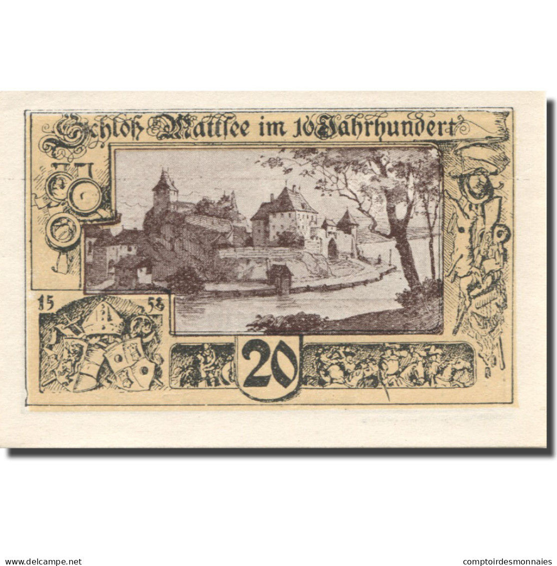 Billet, Autriche, Mattsee, 20 Heller, Paysage, SPL, Mehl:FS 596a - Autriche