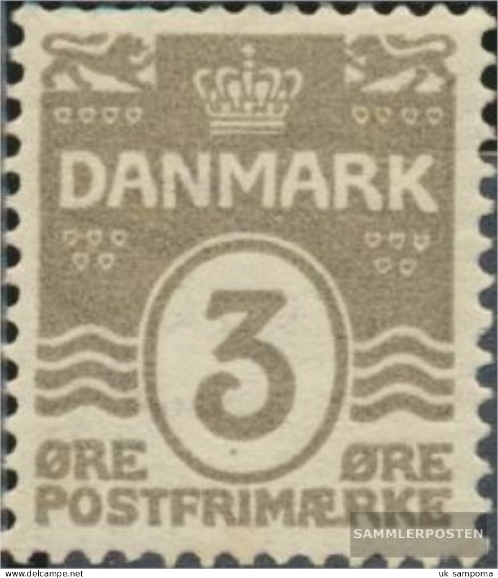 Denmark 44A With Hinge 1905 Wavy Lines - Unused Stamps