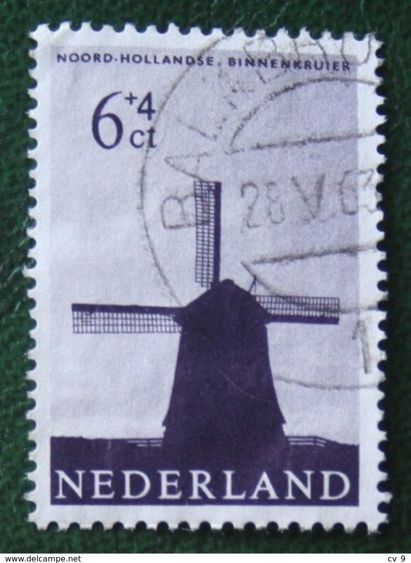 6+4ct Zomerzegel Summer Sommer Moulin Molino Mill NVPH 787 (Mi 795) 1963 BALKBRUG Gestempeld Used NEDERLAND NIEDERLANDE - Gebraucht