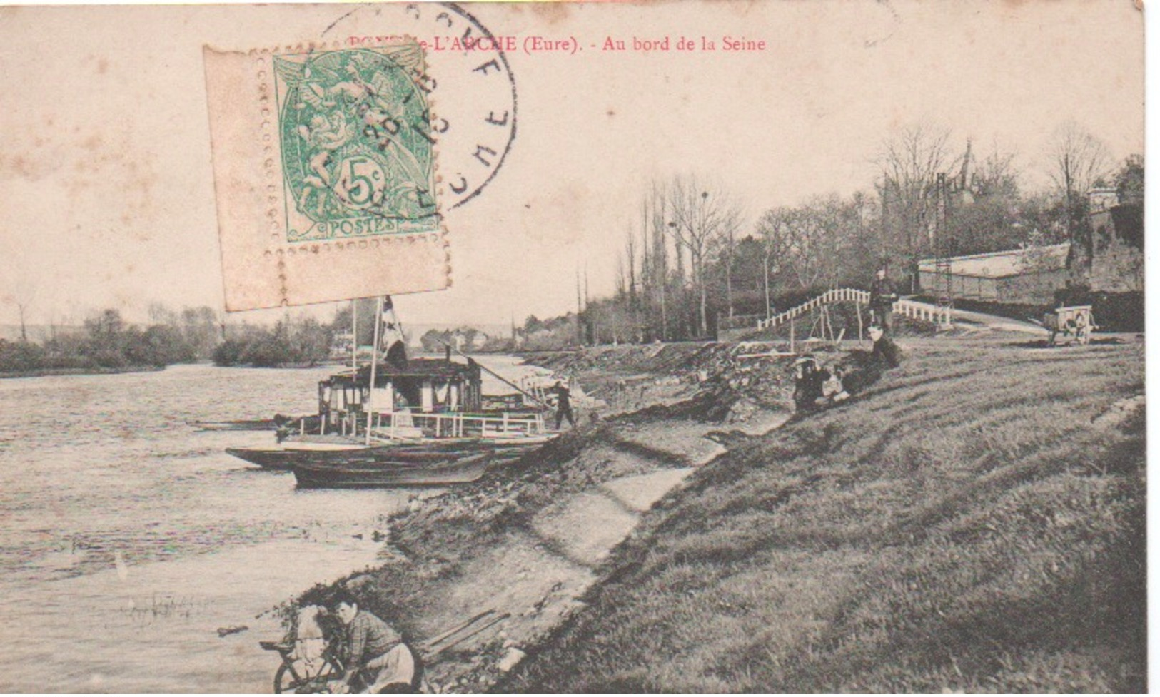 PONT-DE-L'ARCHE:au Bord De La Seine. - Pont-de-l'Arche