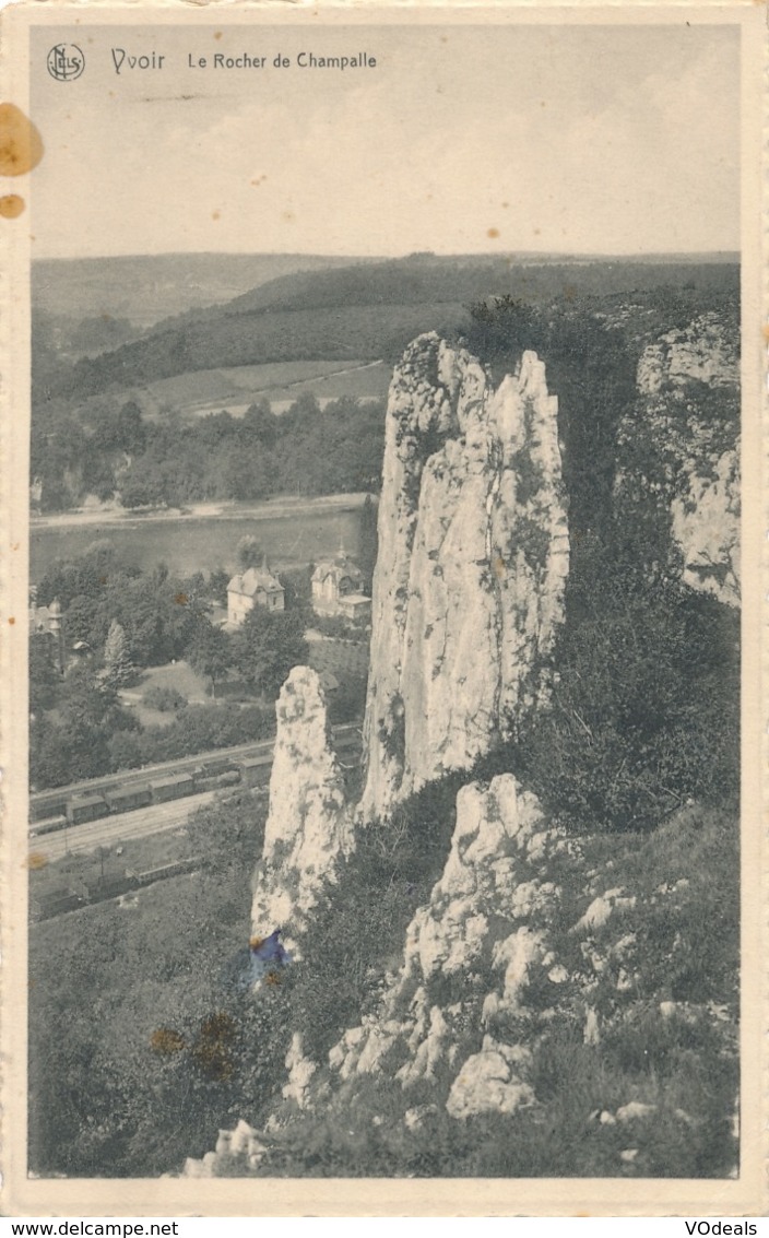 CPA - Belgique - Yvoir - Le Rocher Des Champalle - Yvoir