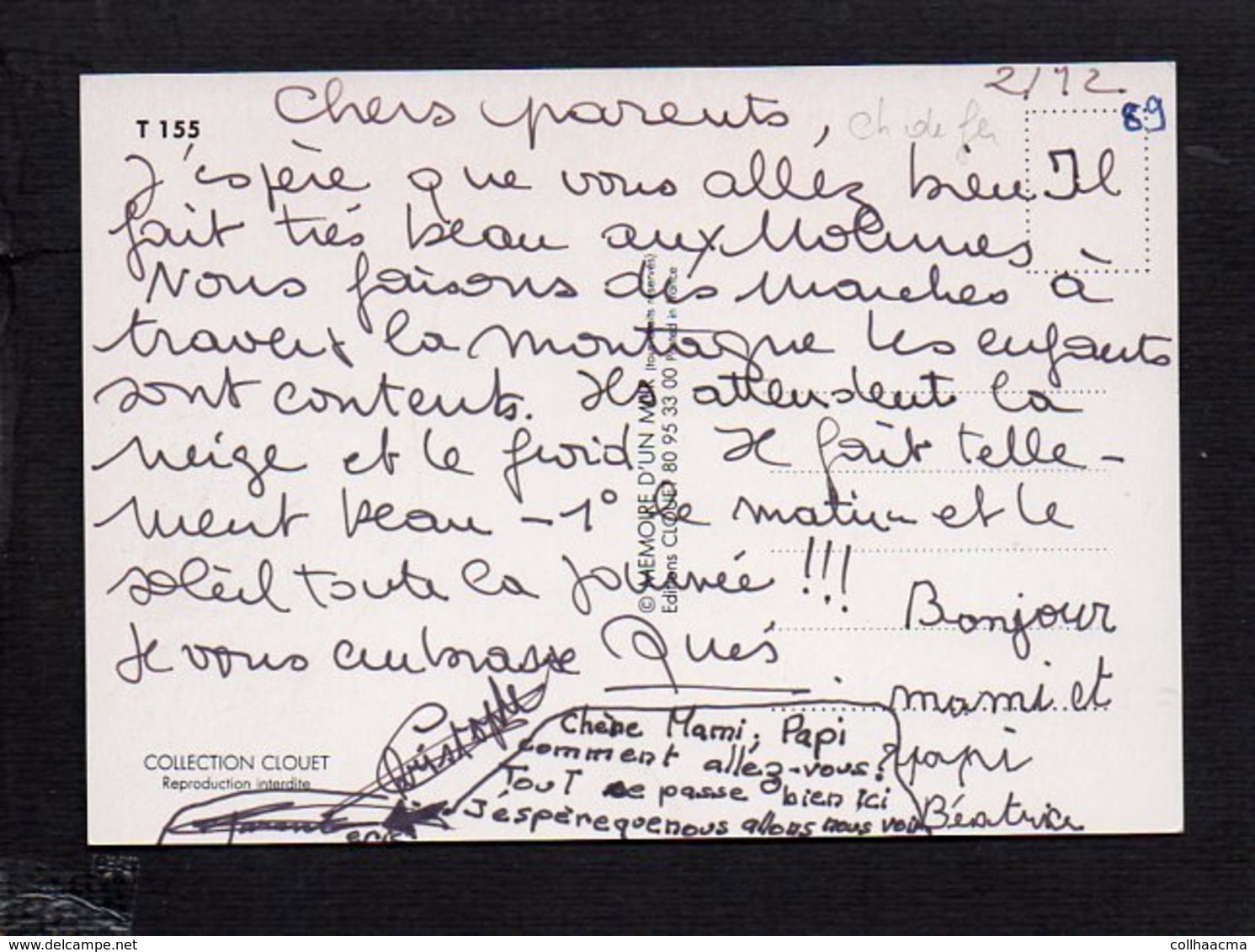 Chemin De Fer SNCF /  Franche Comté,Monts Jura ( Reproduction D'affiche Collection Clouet) - Autres & Non Classés