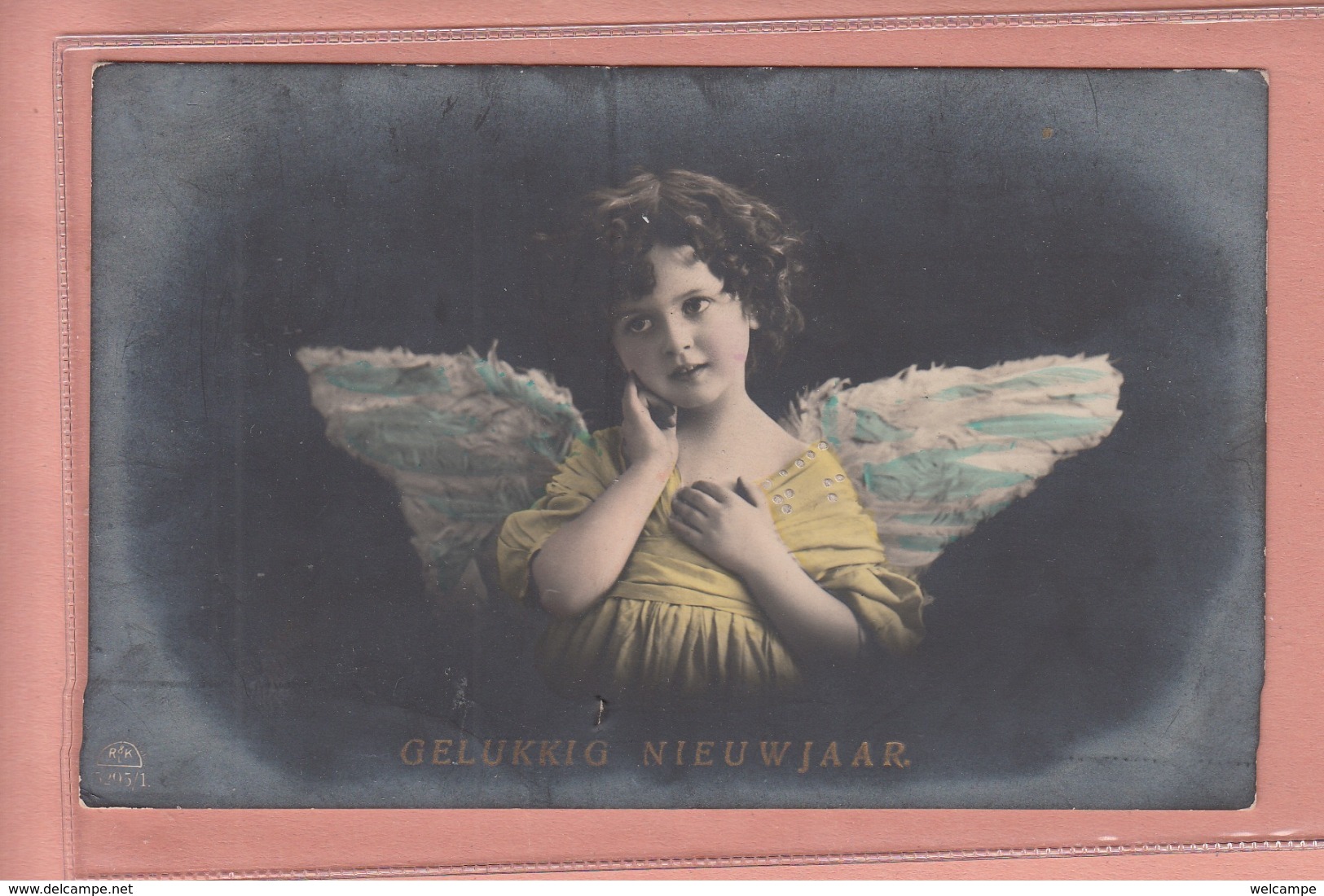 OLD PHOTO POSTCARD - CHILDREN -  WINGED GIRL - MODEL FROM  1910/20'S - Portraits