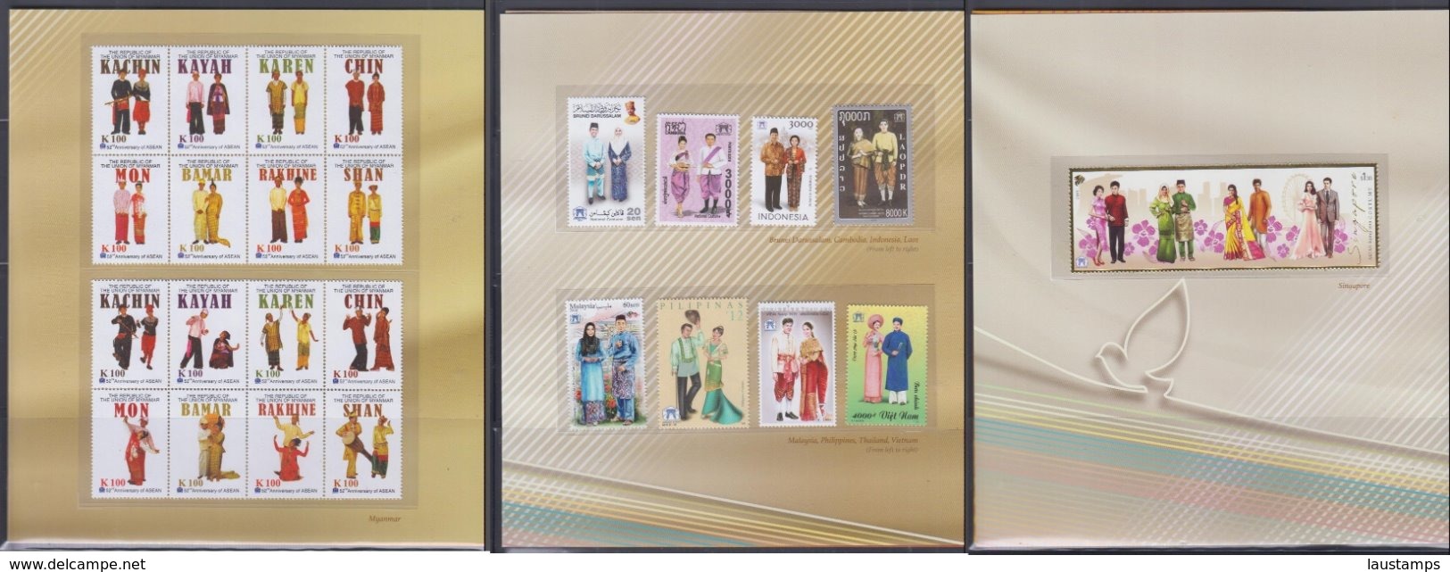 Singapore 2019 ASEAN Costumes Joint Stamps Issue Pack - Joint Issues