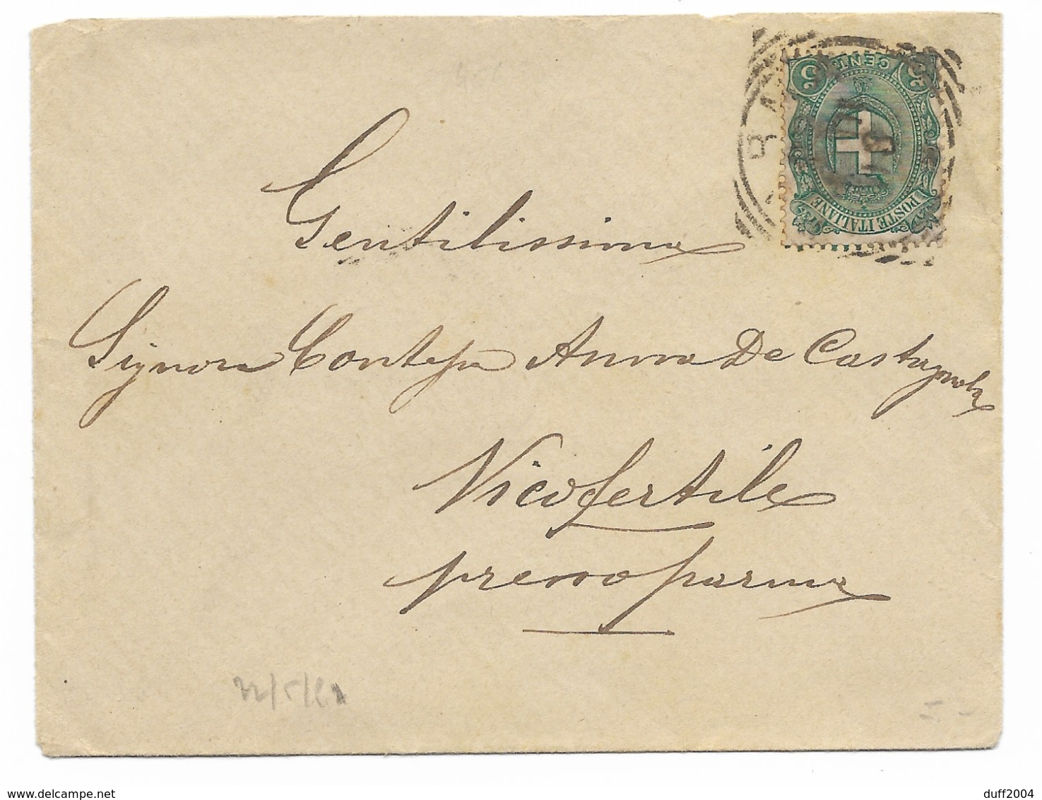 DA PARMA A VICOFERTILE - 22.5.1891. - Marcofilía