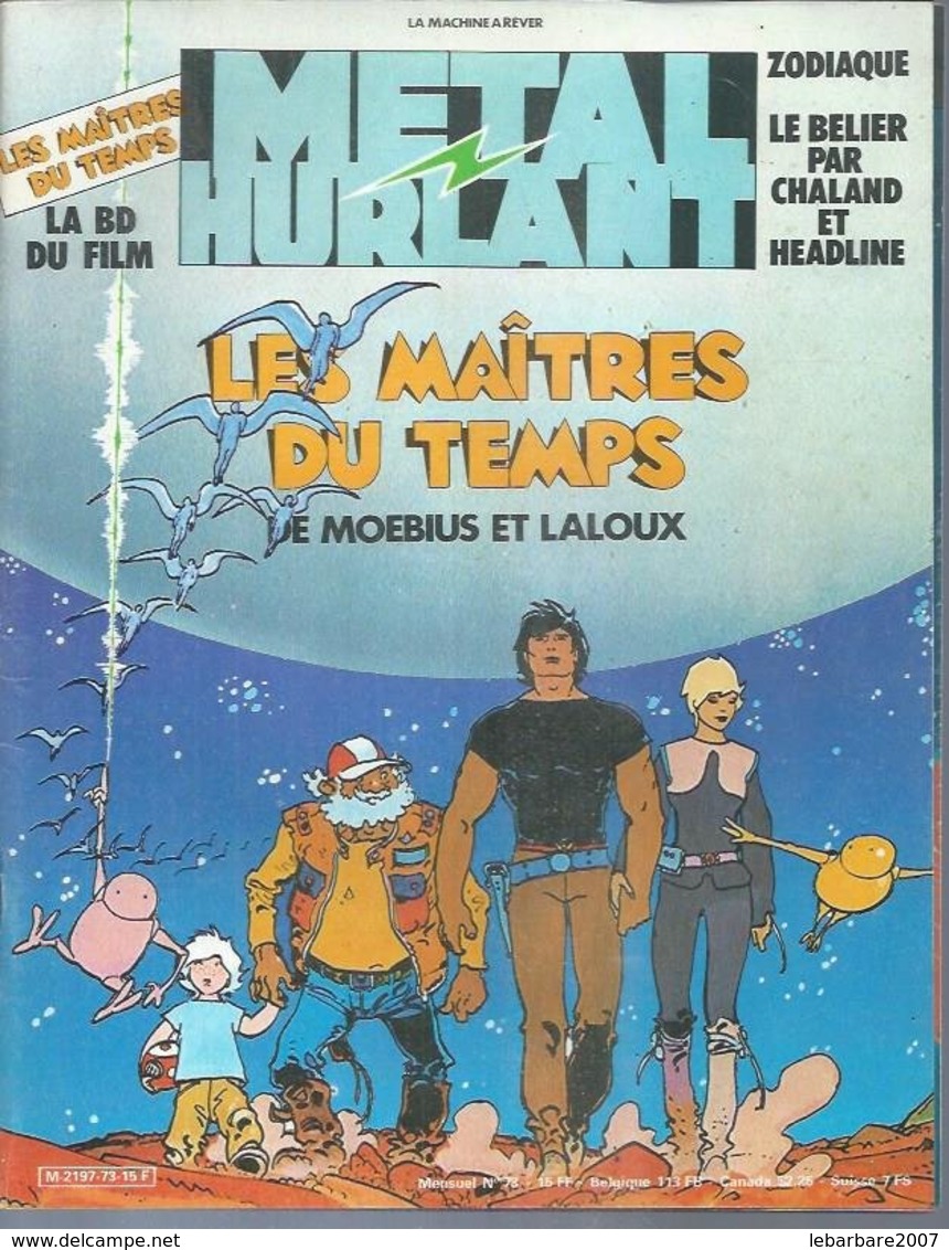 METAL HURLANT N° 73  Couverture  MOEBIUS - Métal Hurlant