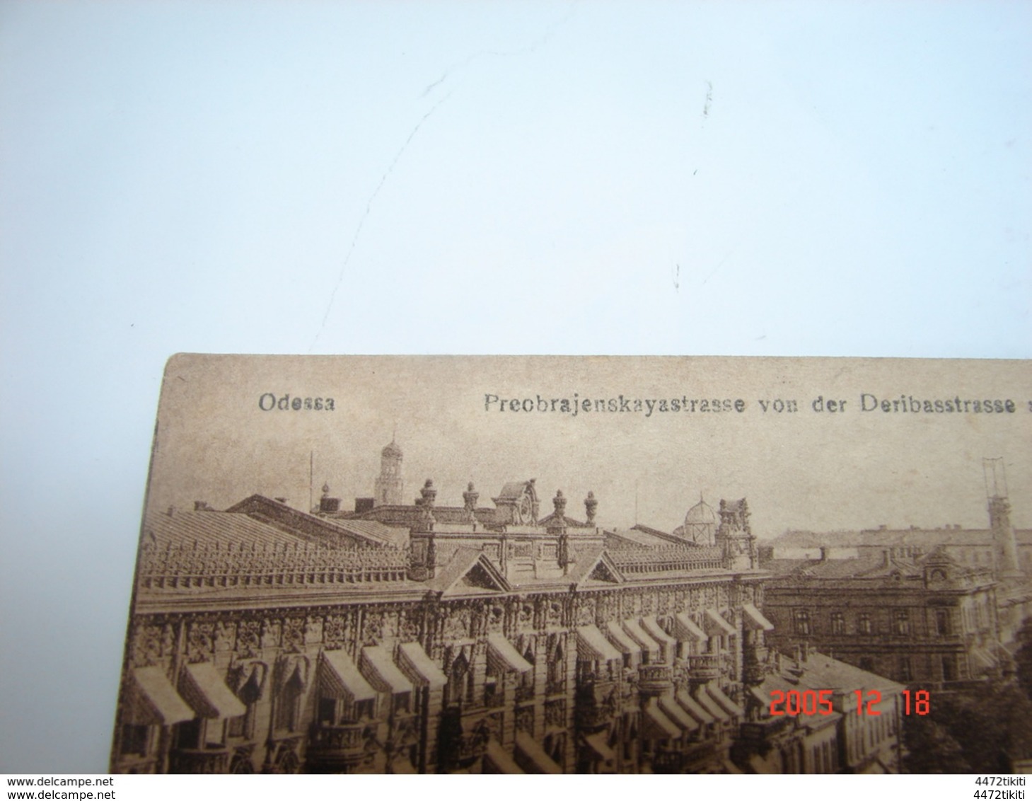 C.P.A.- Ukraine - Odessa - Preobrajenskayasstrasse Von Der Deribasstrasse Aus Gesehen - 1919 - SUP (AG16) - Ukraine