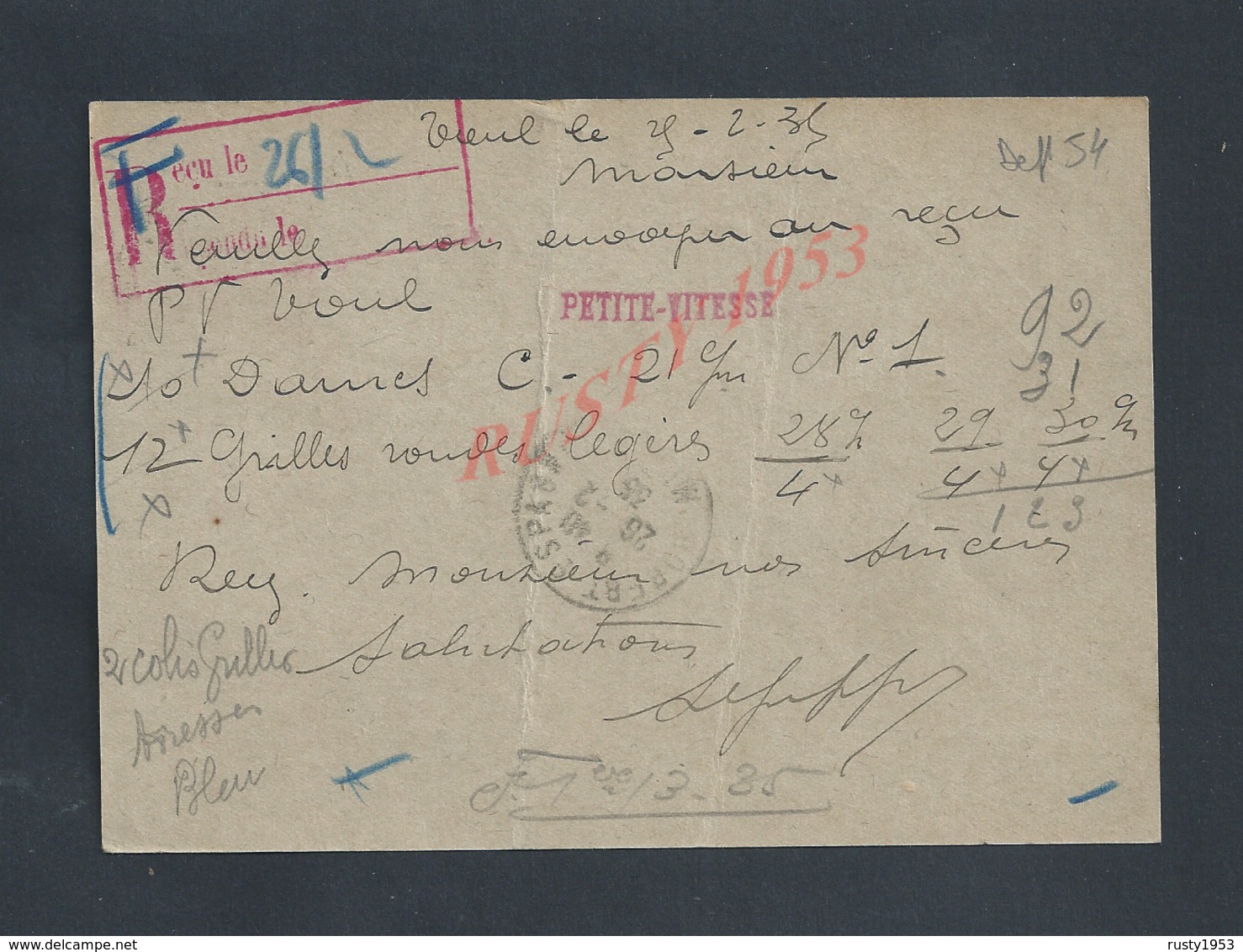 CARTE COMMERCIALE SUR IMPRIMÉE  PAIX L GUILLAUME FERS À TOUL  À MAITRE DE FORGES SCHERER À PONT SUR SAULX : - 1900 – 1949