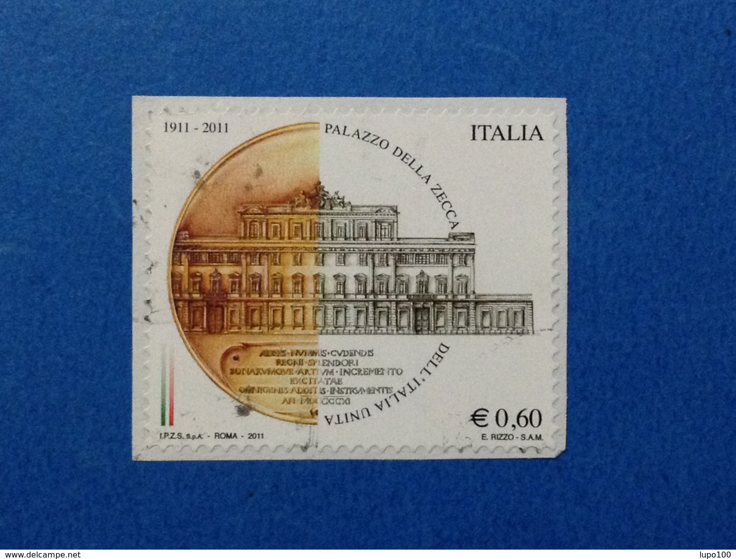 2011 ITALIA FRANCOBOLLO USATO STAMP USED PALAZZO DELLA ZECCA - 2011-20: Usati