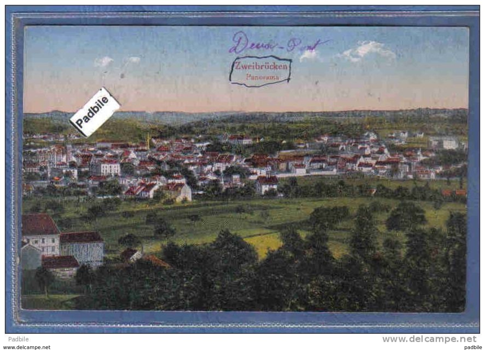 Carte Postale Allemagne Zweibrücken Trés Beau Plan - Zweibruecken