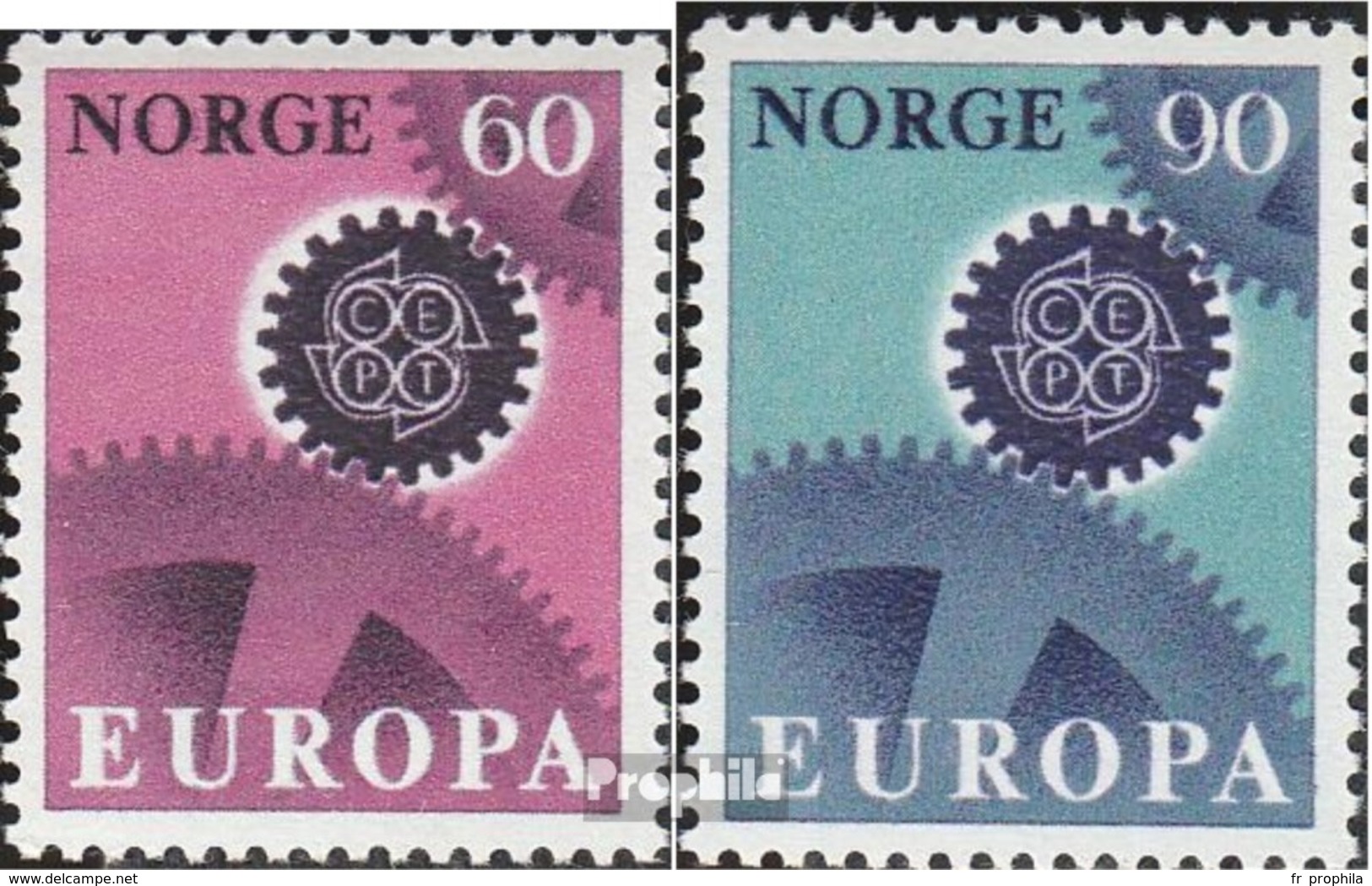 Norvège 555-556 (complète.Edition.) Oblitéré 1967 Europe - Usati