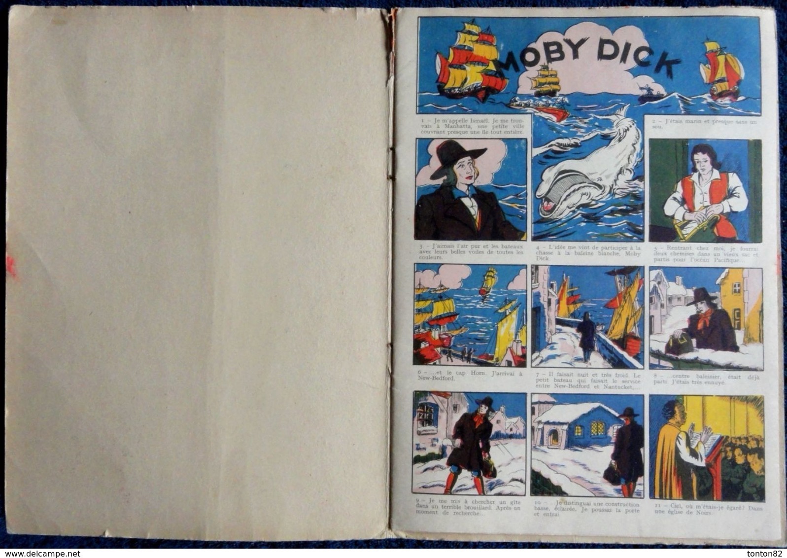 MOBY DICK - Collection " Fanfan "  N° 13 - SAM Éditions Vedette Monaco - ( 1955 ) . ( En Bandes Dessinées ) . - Autres & Non Classés