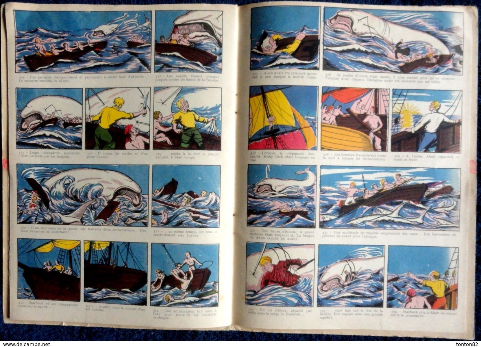 MOBY DICK - Collection " Fanfan "  N° 13 - SAM Éditions Vedette Monaco - ( 1955 ) . ( En Bandes dessinées ) .