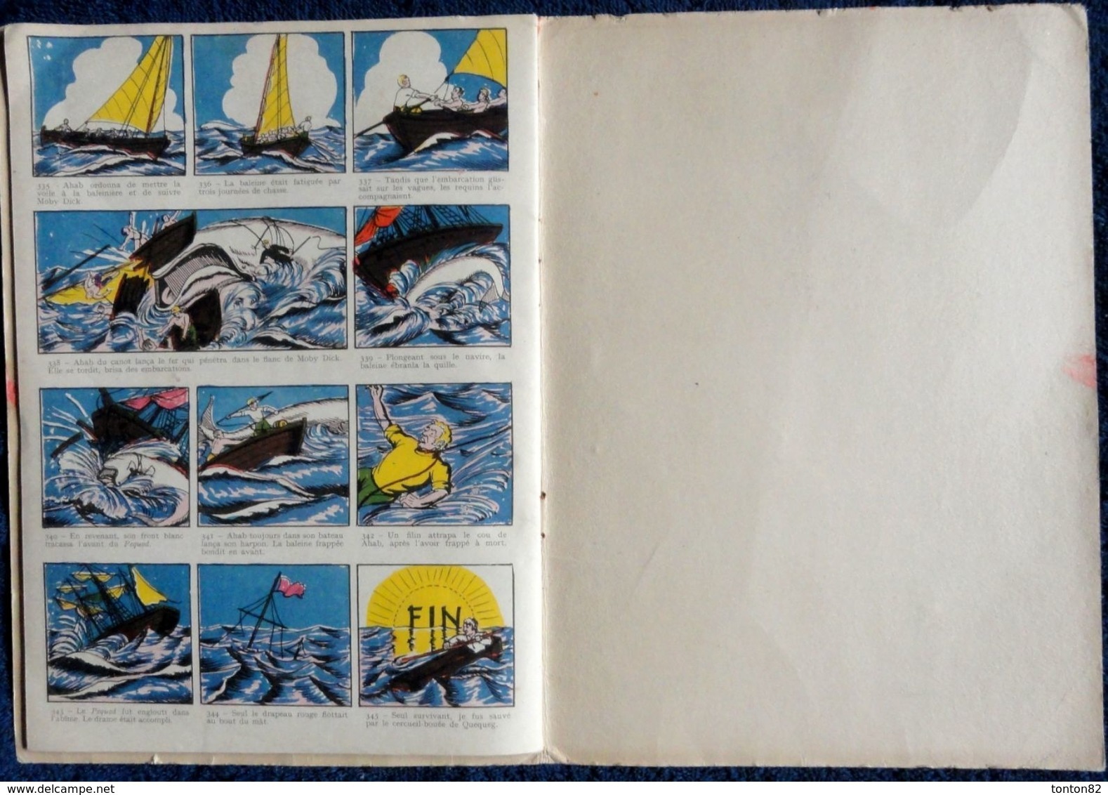 MOBY DICK - Collection " Fanfan "  N° 13 - SAM Éditions Vedette Monaco - ( 1955 ) . ( En Bandes dessinées ) .