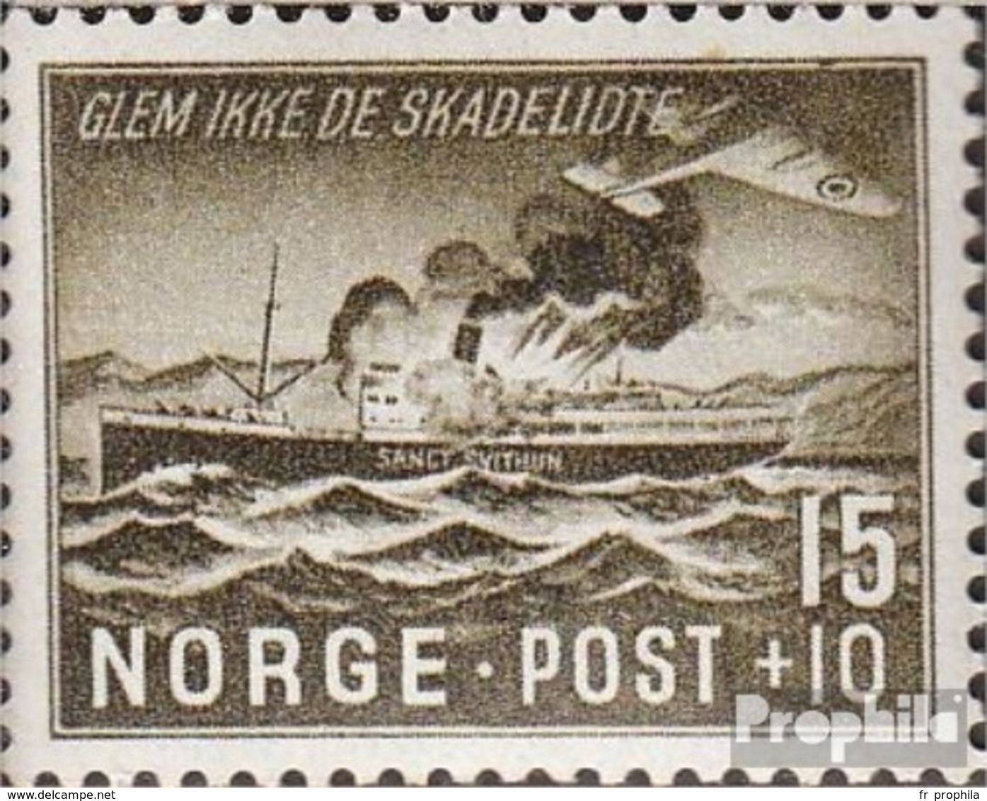 Norvège 296 Neuf Avec Gomme Originale 1944 Seekrieg - Unused Stamps